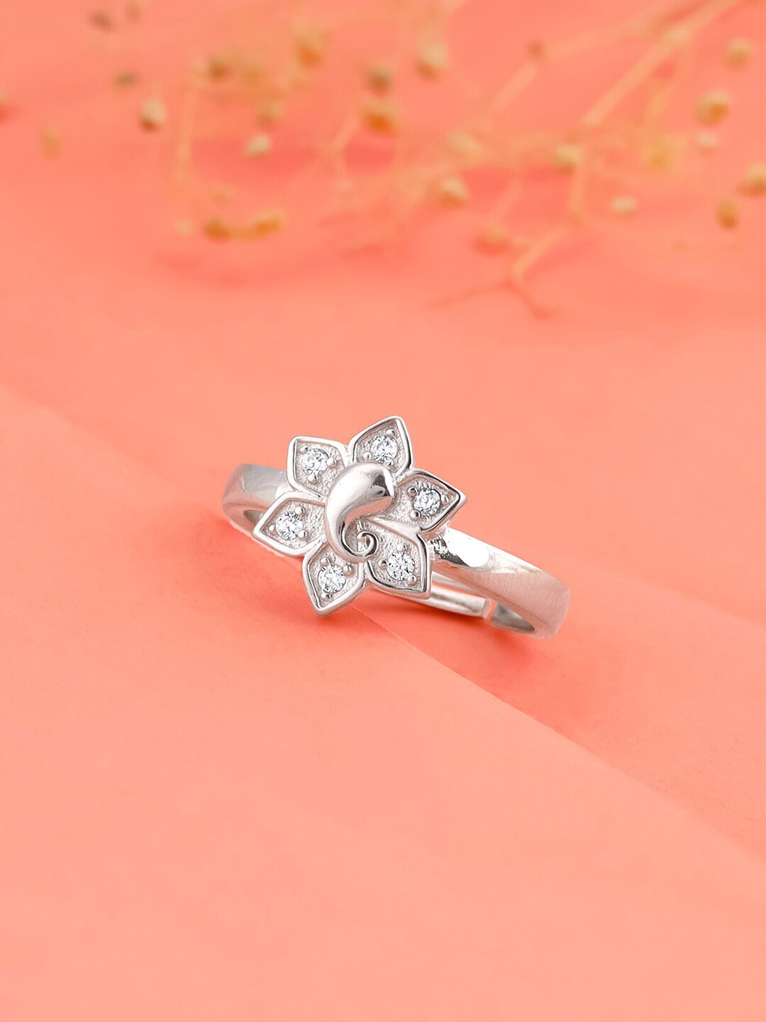 

GIVA 925 Sterling Silver Rhodium Plated Finger Finger Ring
