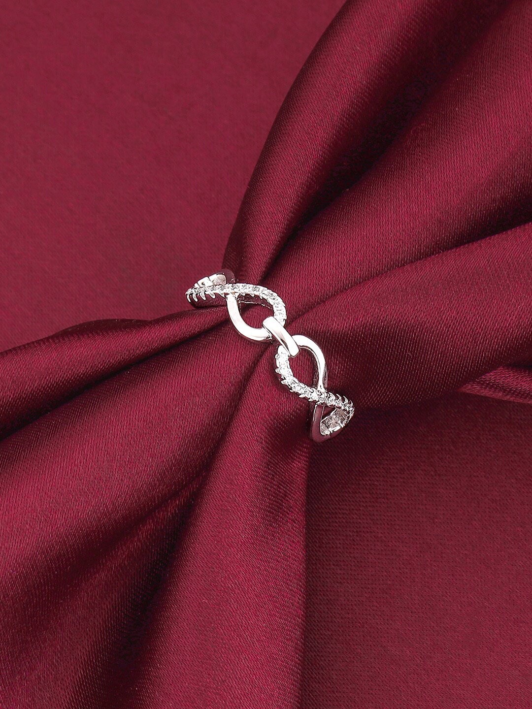 

GIVA 925 Sterling Silver Rhodium-Plated 925 Sterling Silver Twinfinity Finger Ring