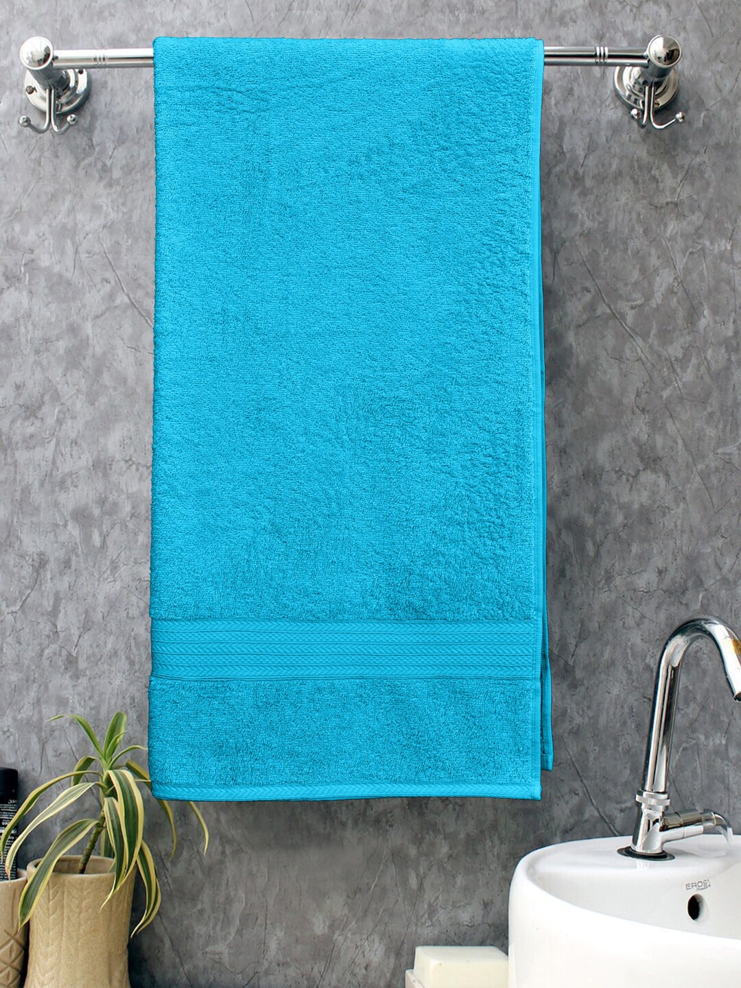 

BOMBAY DYEING Sea Green Cotton Bath Towels
