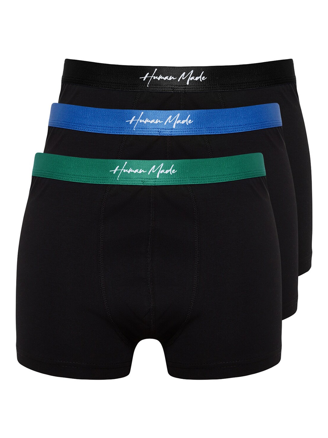 

Trendyol Pack Of 3 Mid-Rise Trunks- 969317937-Black