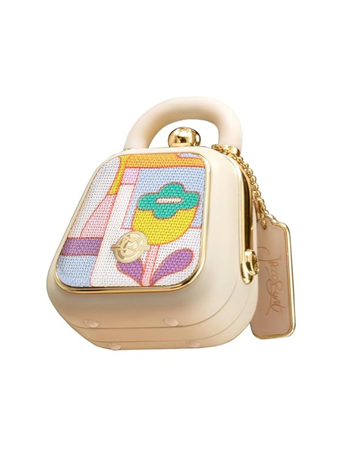 

Muzen Lightweight Portable Bluetooth Mini Handbag Shaped Speaker, Beige