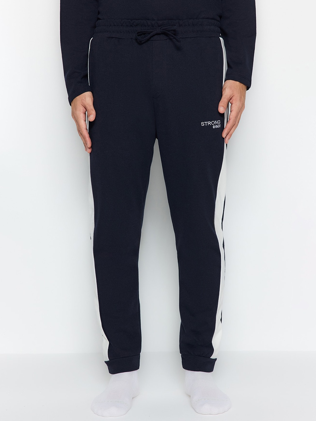 

Trendyol Round Neck Night suit, Navy blue