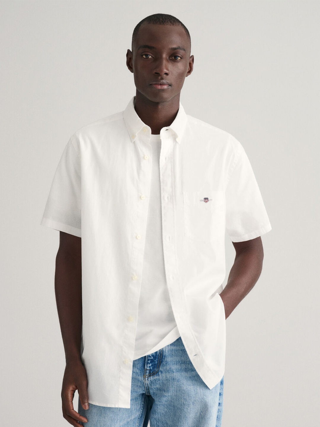 

GANT Regular Fit Button Down Casual Shirts, White