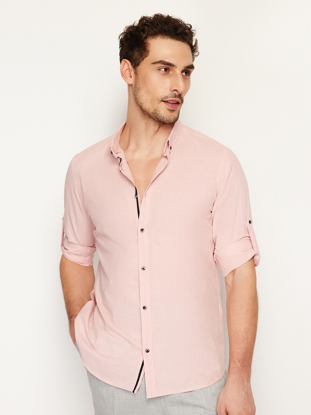 

Trendyol Men Opaque Casual Shirt, Na