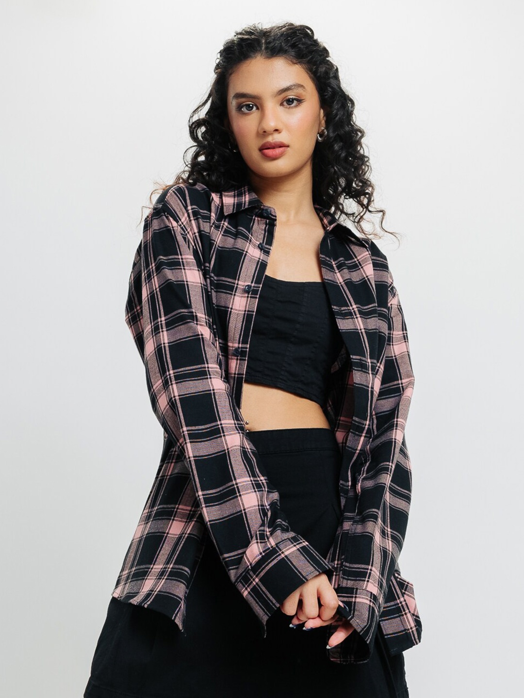 

FREAKINS Tartan Checked Cotton Casual Shirt, Multi