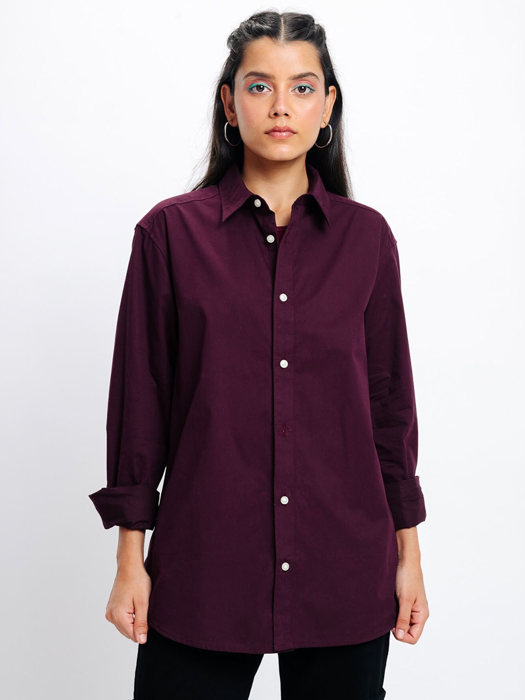 

FREAKINS Cotton Casual Shirt, Brown