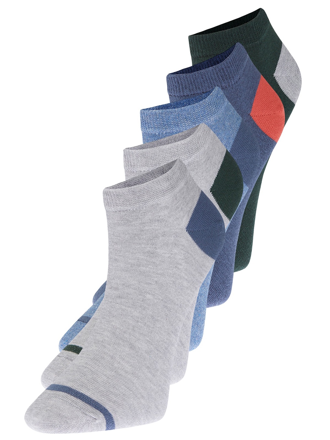 

Trendyol Pack of 5 Ankle Length Socks, Grey
