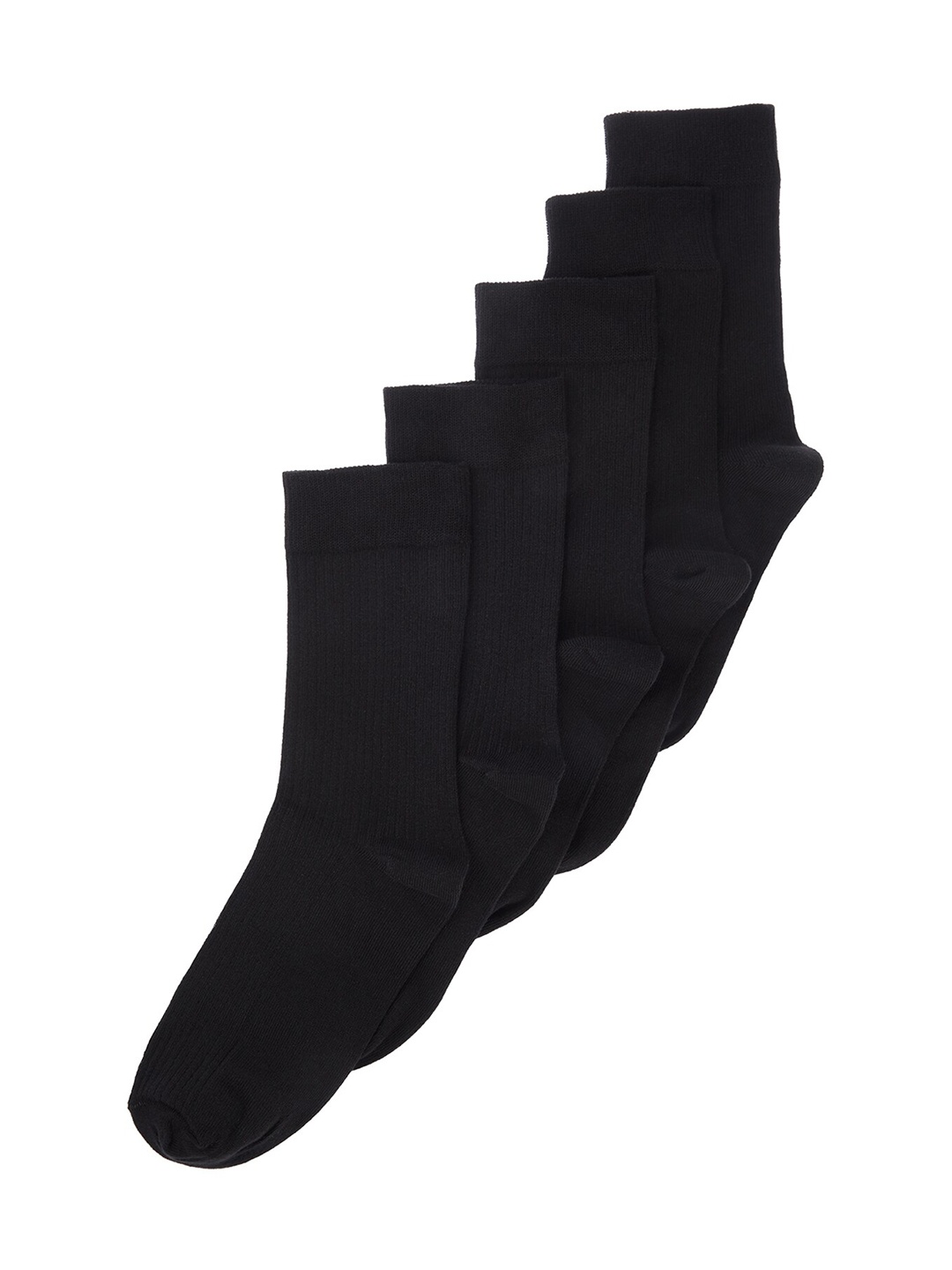 

Trendyol Men Pack Of 5 Above Ankle-Length Socks, Black