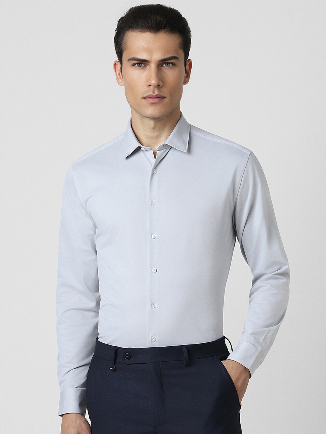 

Van Heusen Slim Fit Opaque Formal Shirt, Grey