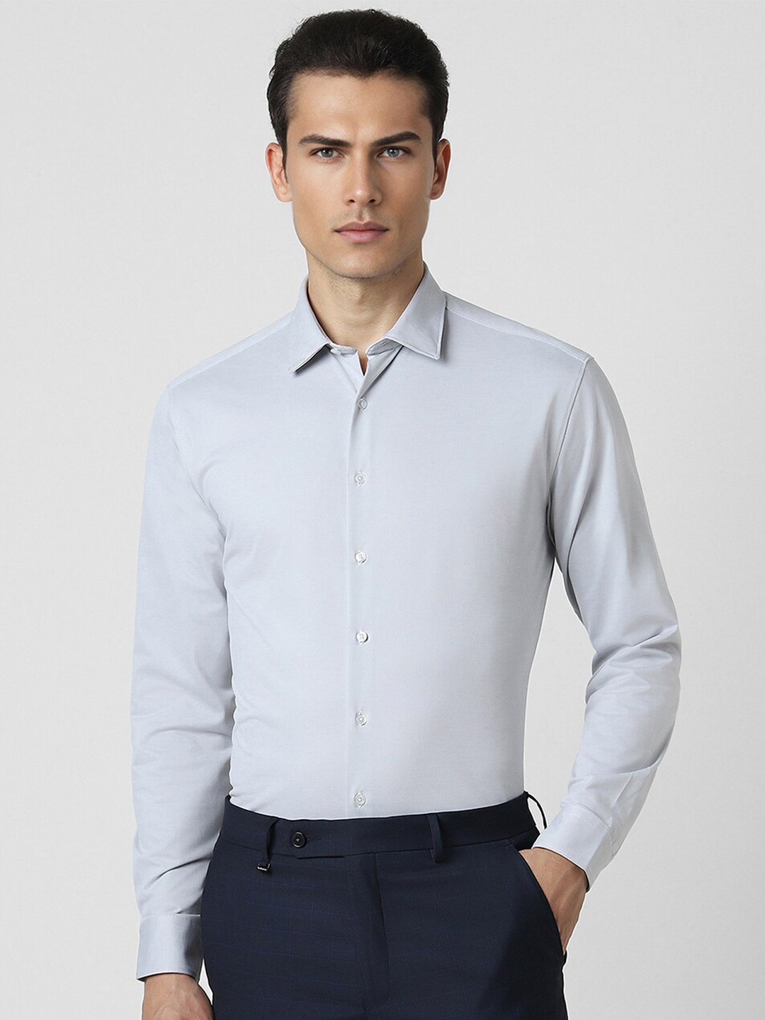 

Van Heusen Slim Fit Opaque Formal Shirt, Grey
