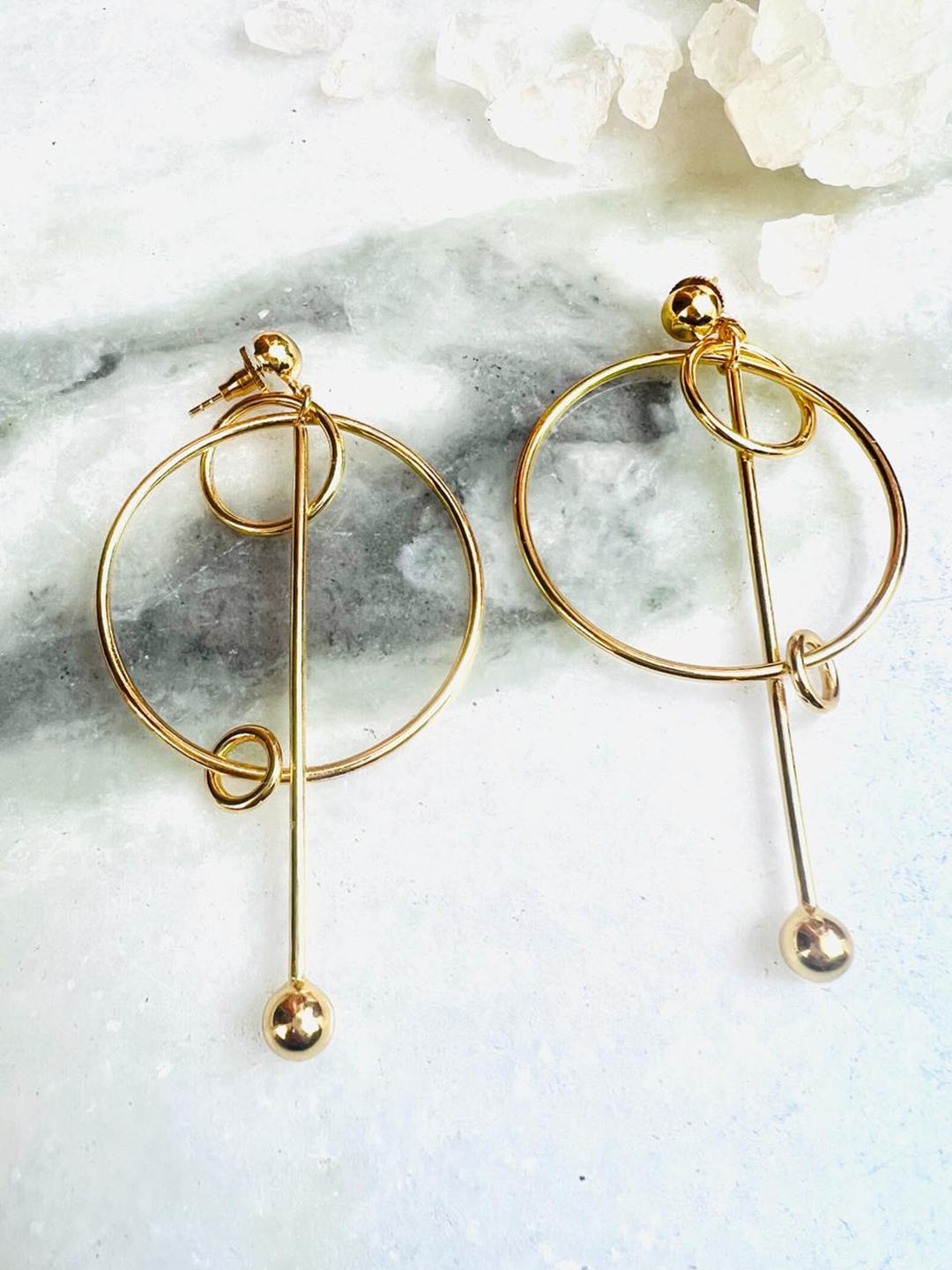 

XAGO Contemporary Studs Earrings, Gold
