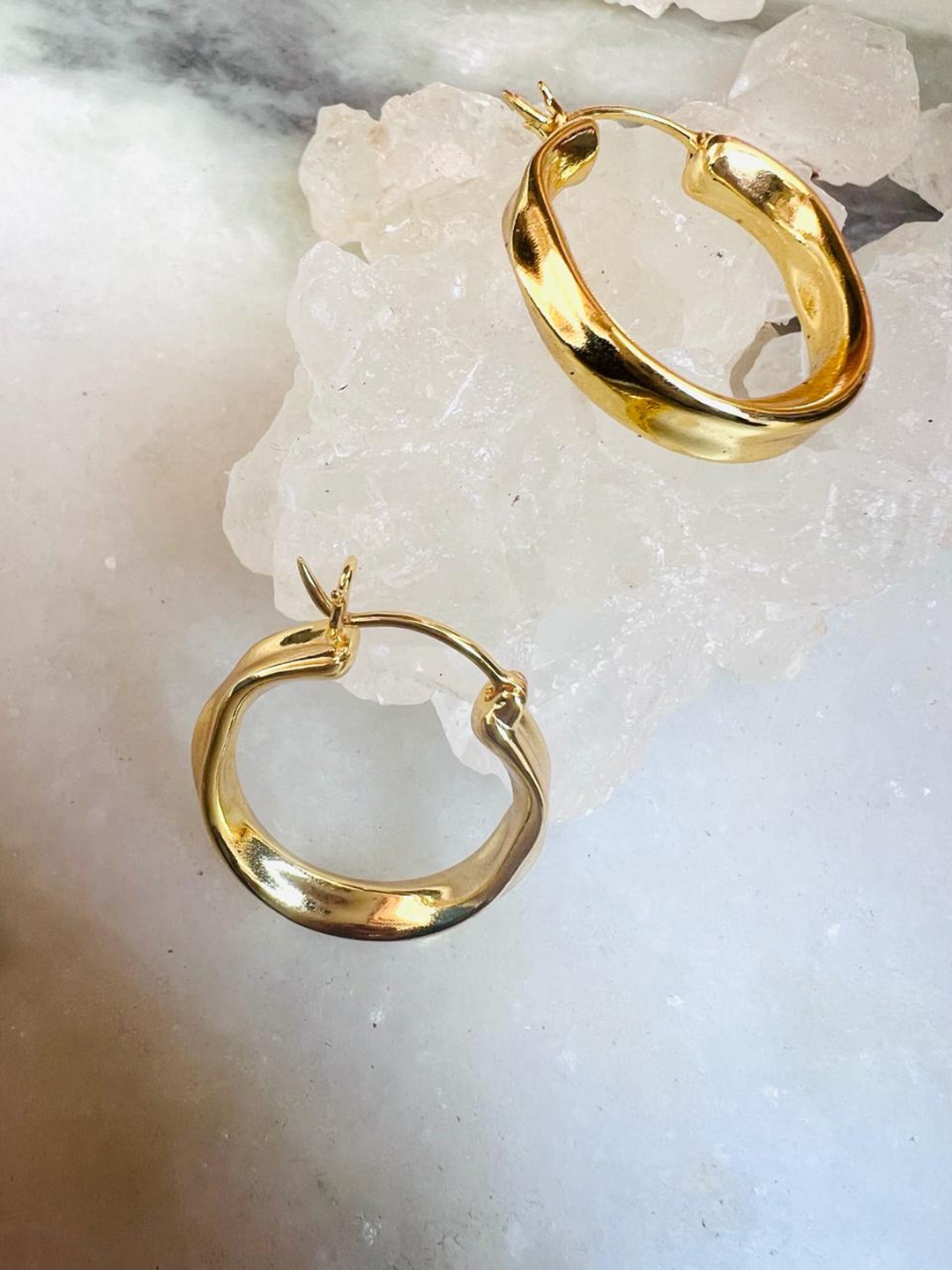 

XAGO Circular Hoop Earrings, Gold