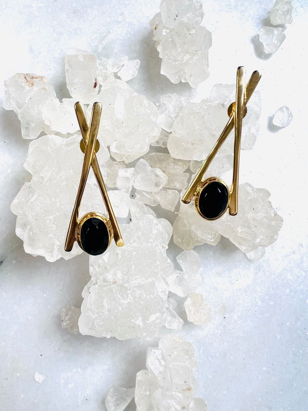 

XAGO Geometric Studs Earrings, Gold