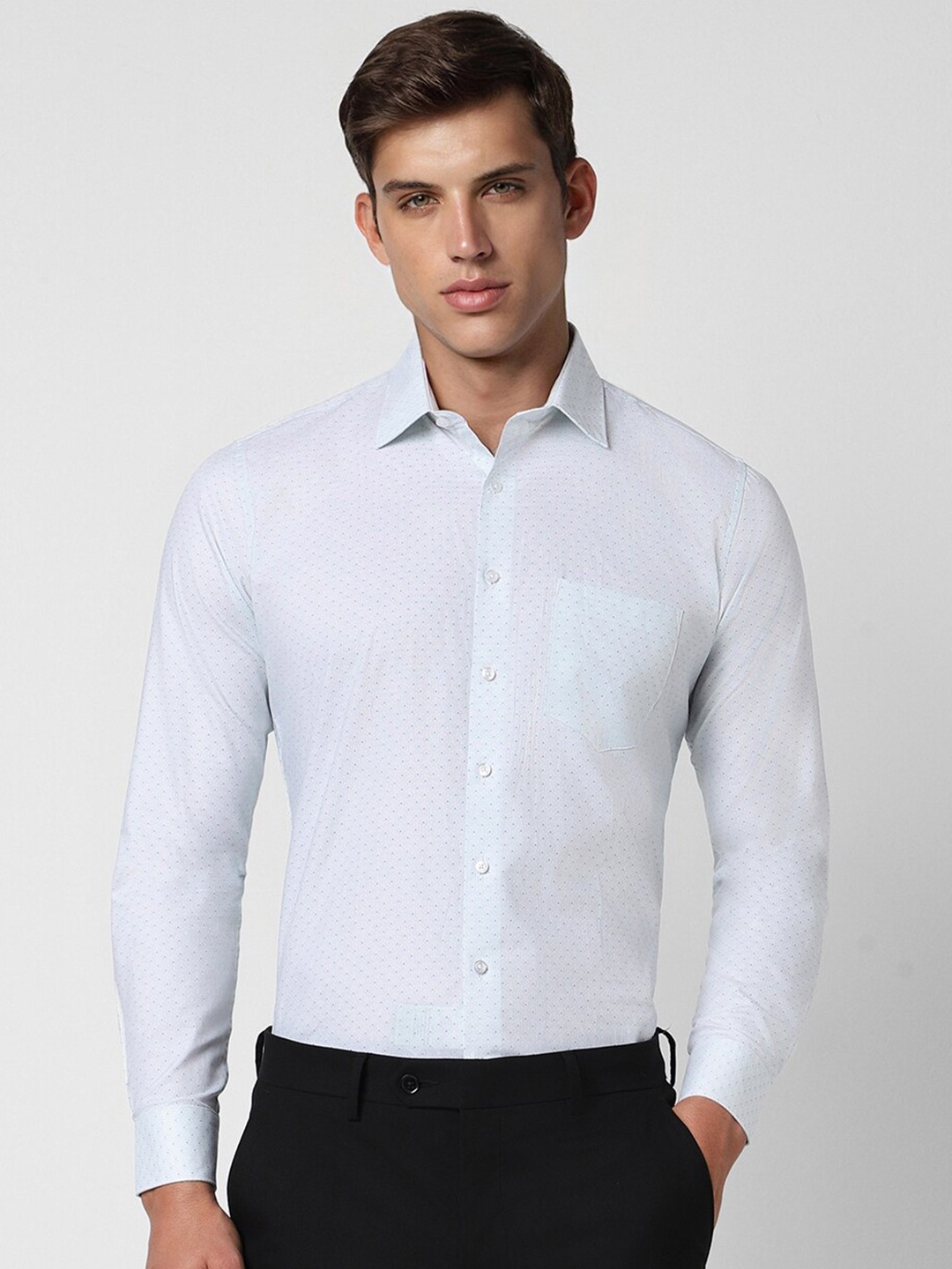 

Van Heusen Slim Fit Opaque Cotton Formal Shirt, White