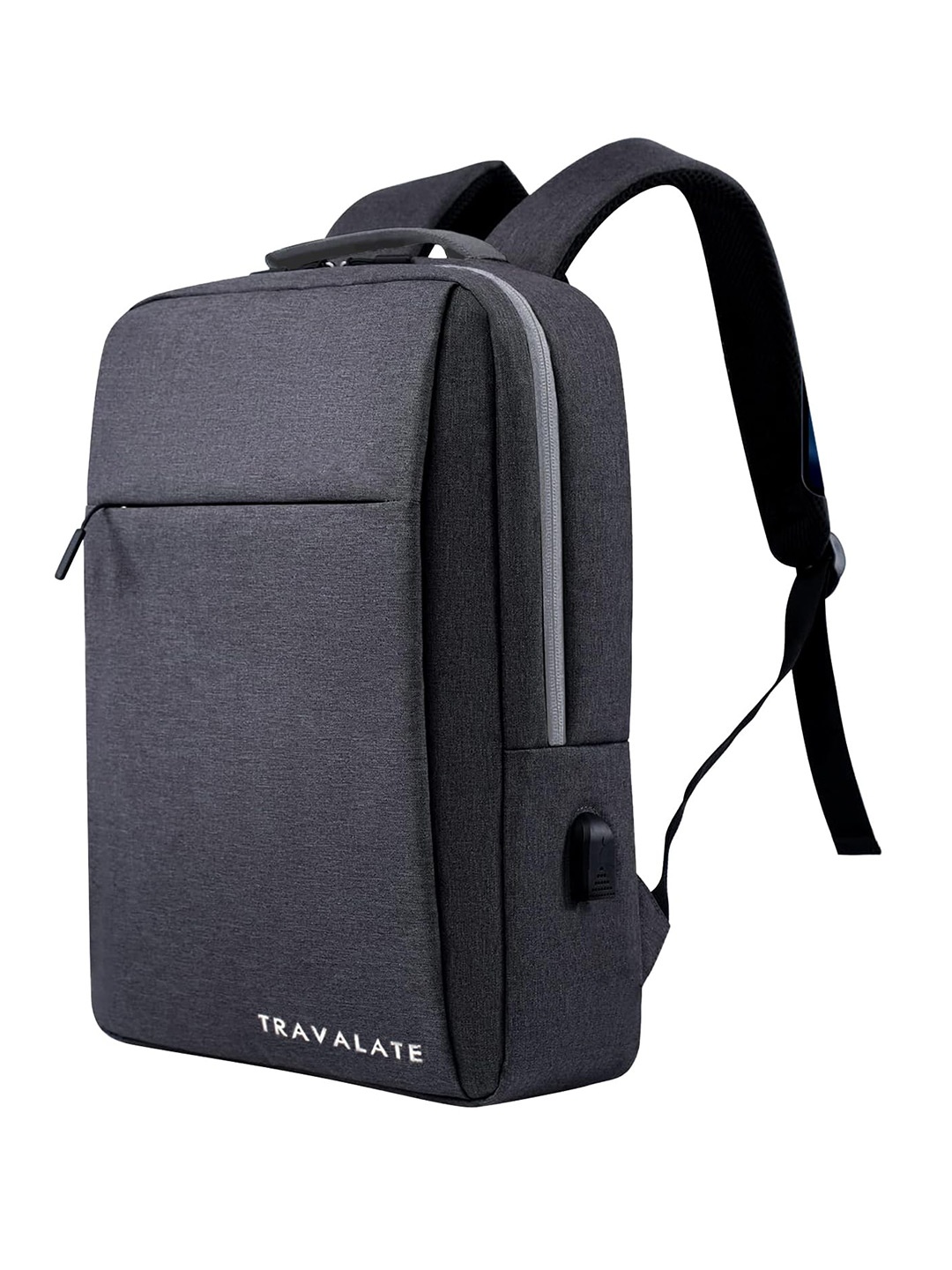 

Travalate Laptop Backpack with USB Charging Port, Grey