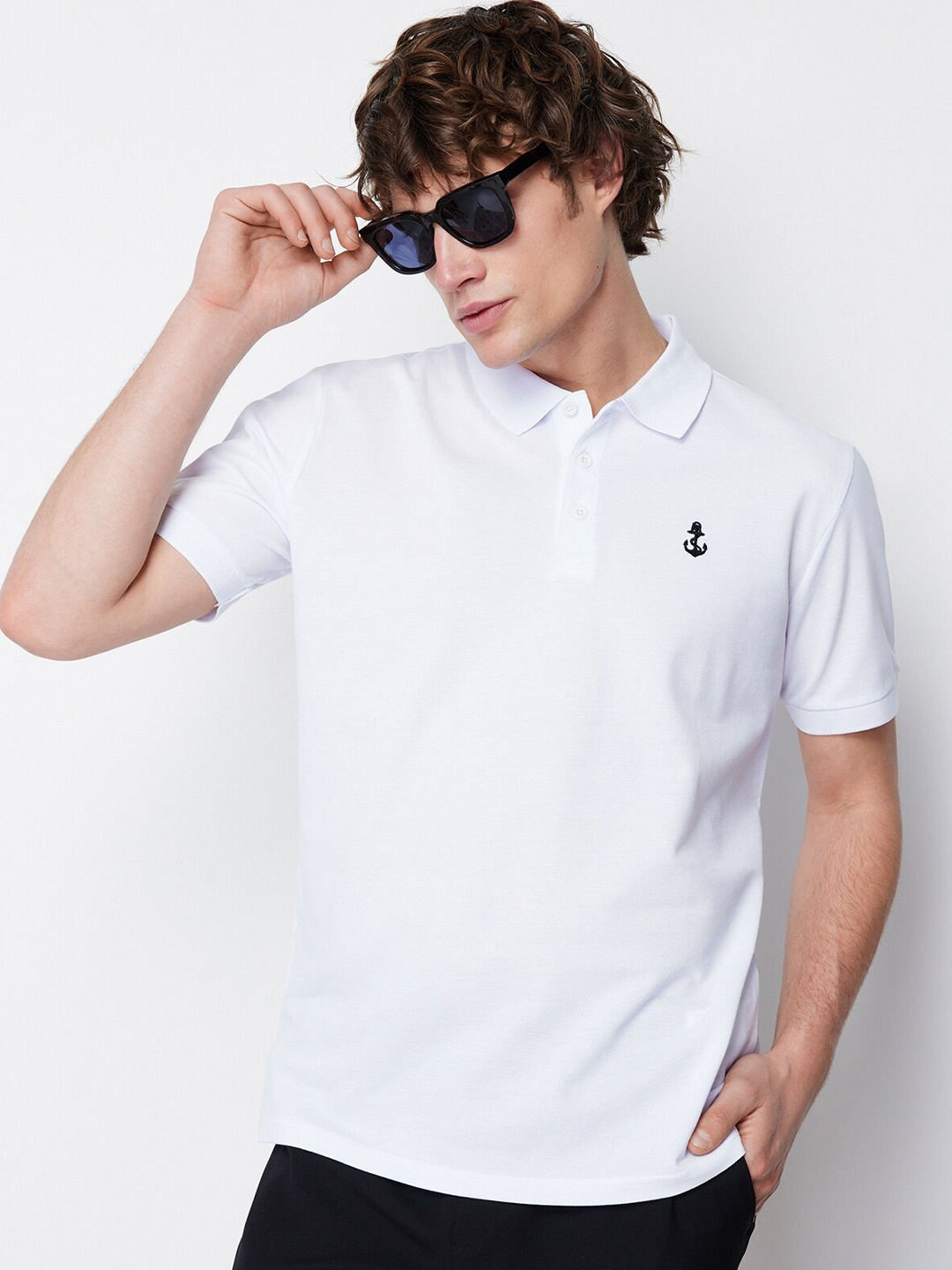 

Trendyol Polo Collar Short Sleeves Cotton T-shirt, White