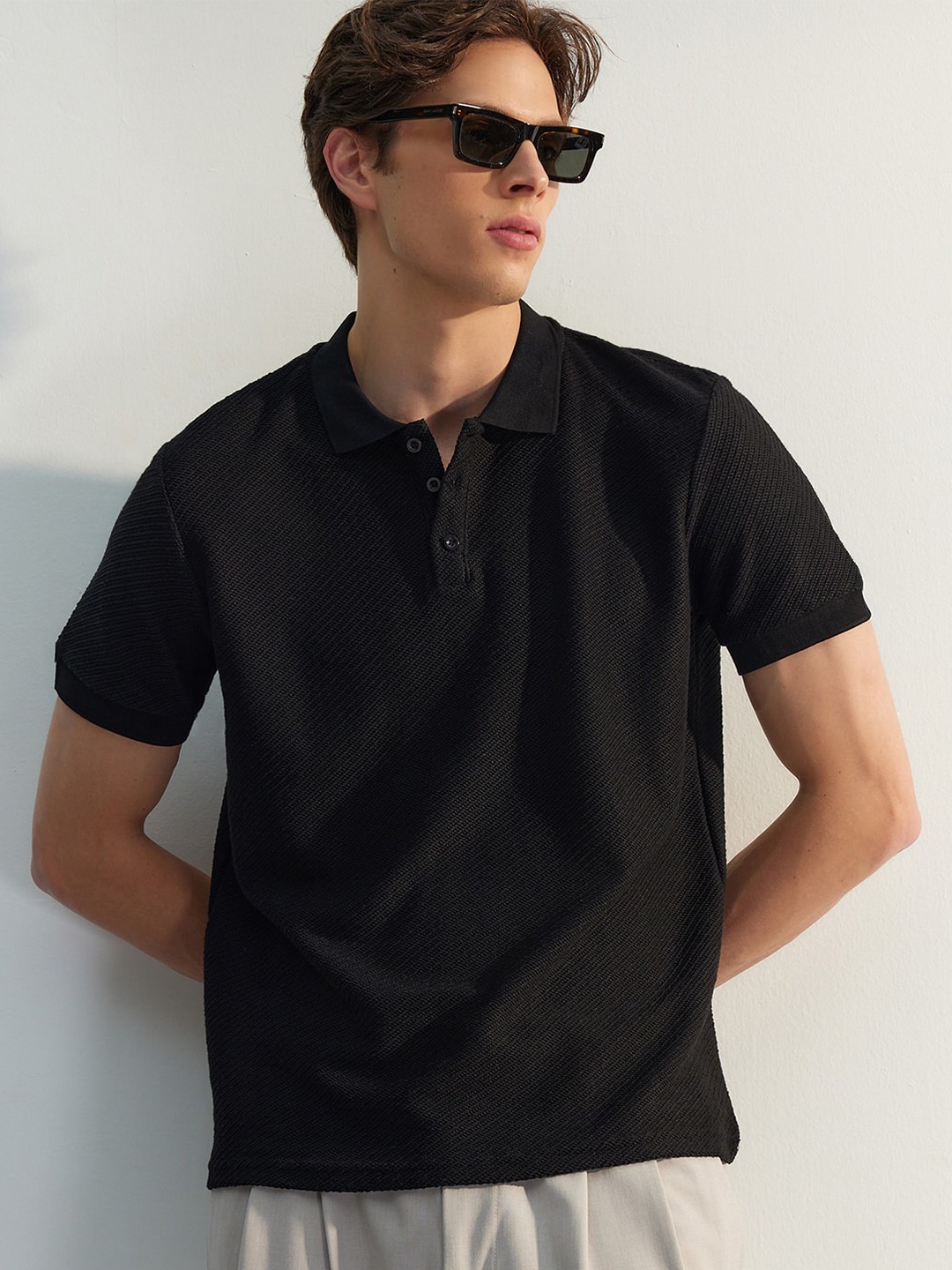 

Trendyol Polo Collar T-shirt, Black