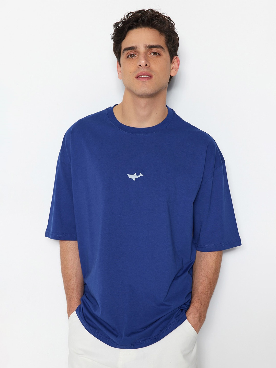 

Trendyol Drop-Shoulder Sleeves Baggy T-shirt, Na