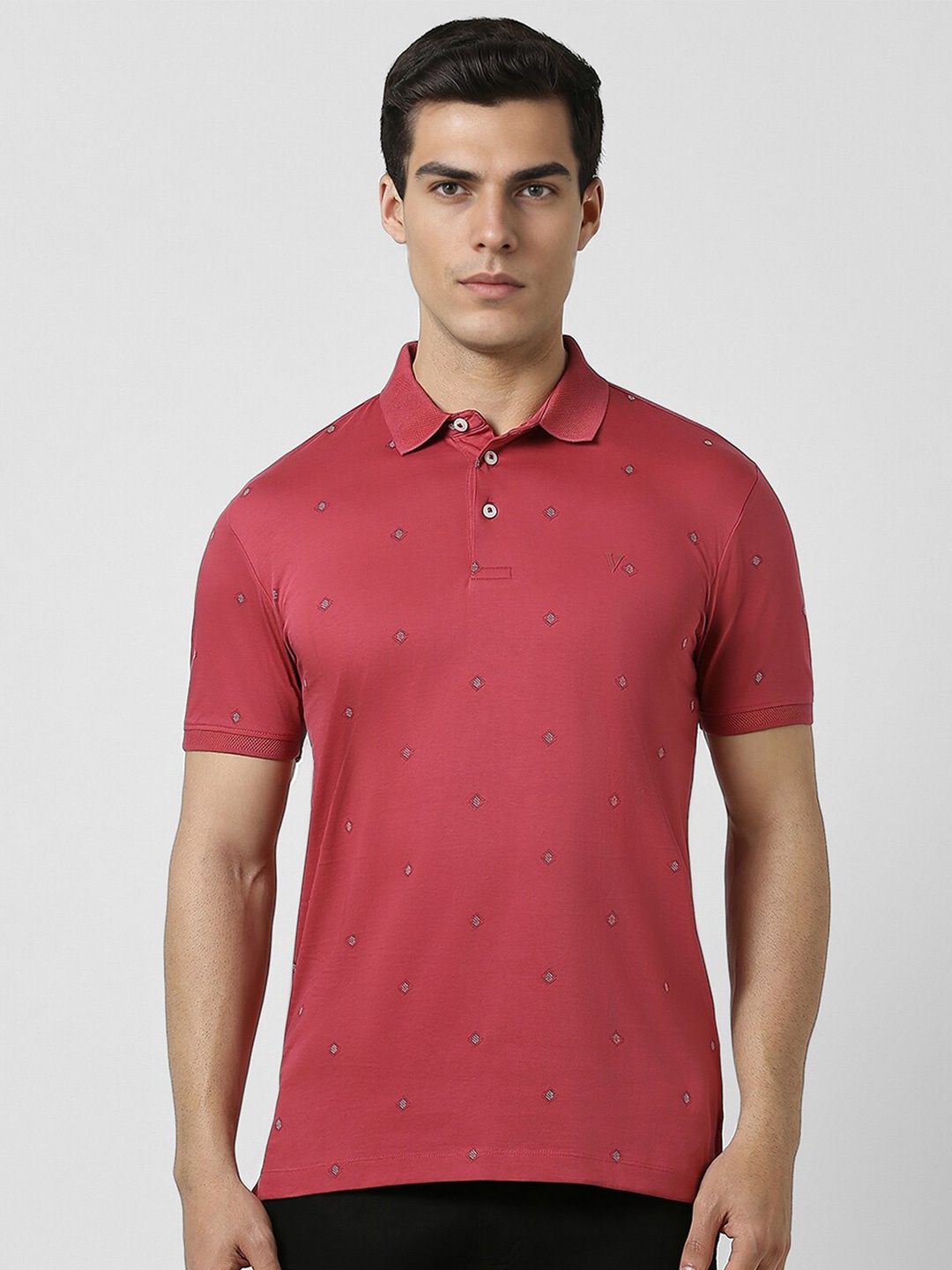 

Van Heusen Sport Printed Polo Collar T-shirt, Red