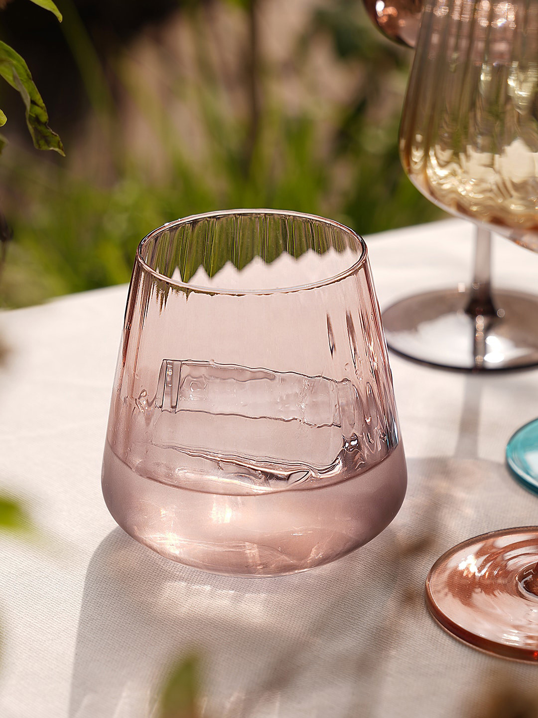 

Pure Home and Living Pink & Transparent 2 Pcs Bar and Drinkware