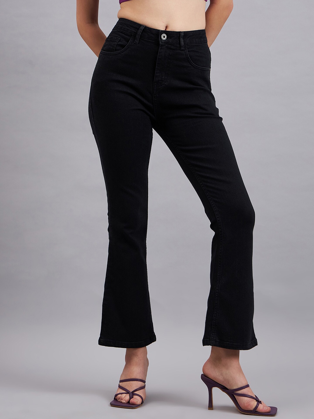 

Chemistry Women Comfort Bootcut High-Rise Stretchable Jeans, Black