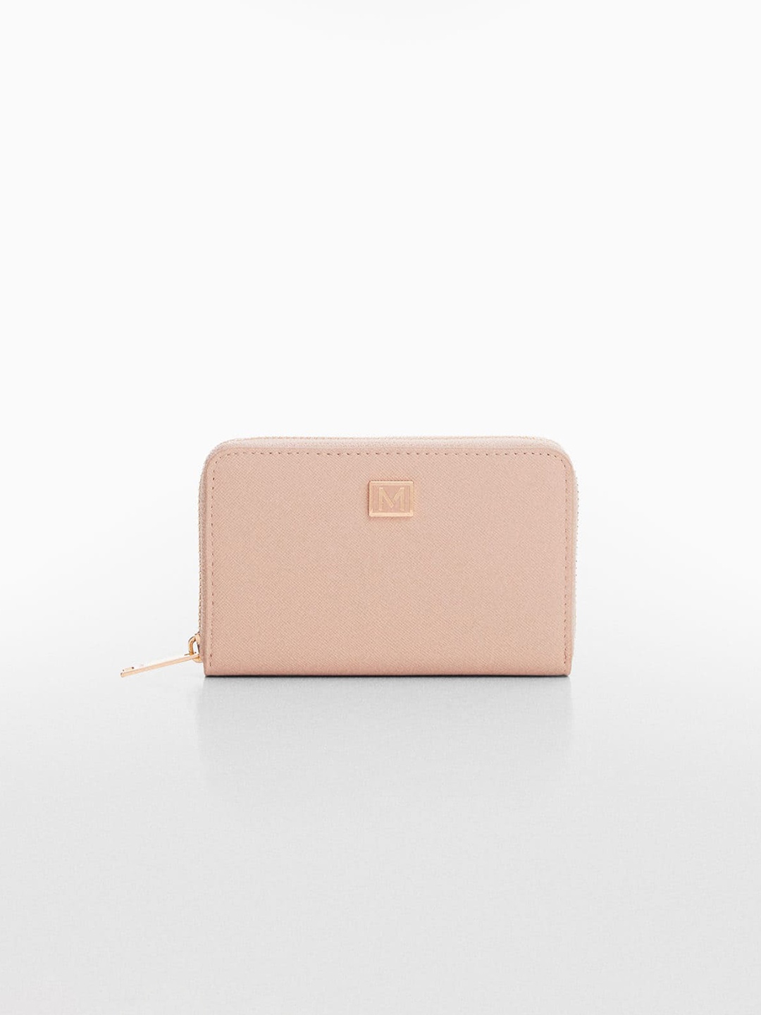 

MANGO Women Zip Around Wallet, Pink