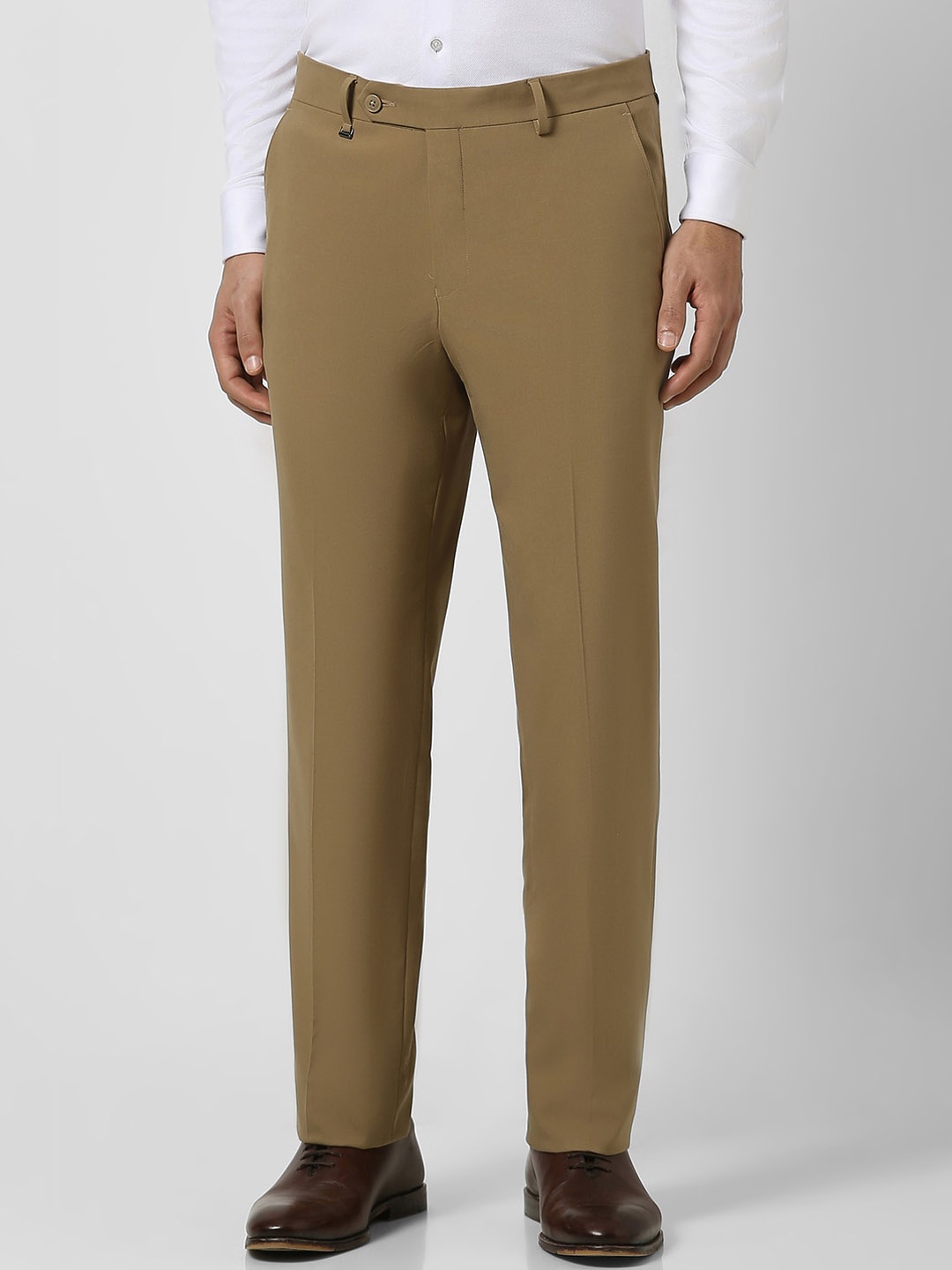 

Van Heusen Men Regular Fit Formal Trouser, Brown