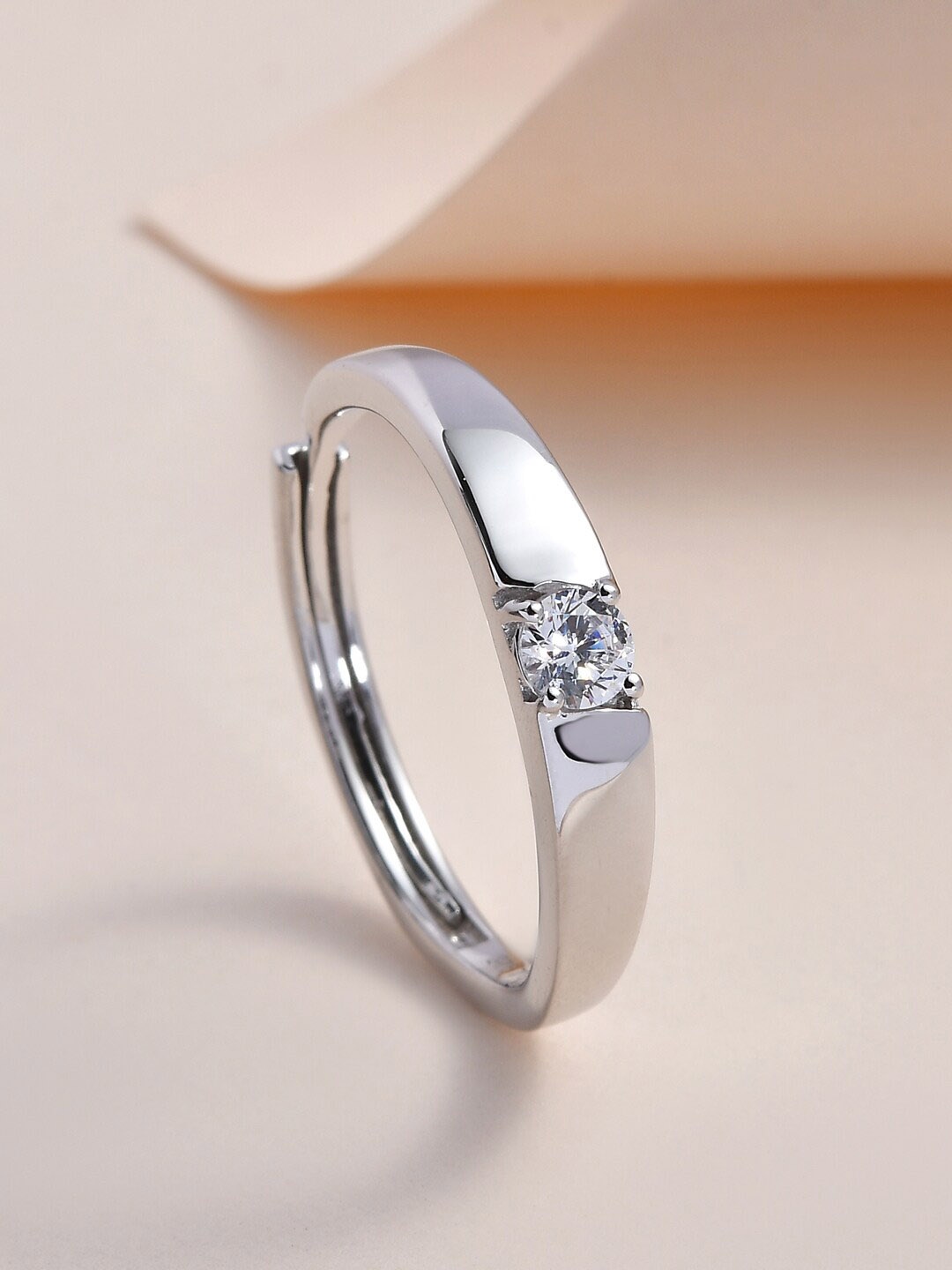 

Ornate Jewels 925 Sterling Silver Rhodium-Plated Ring