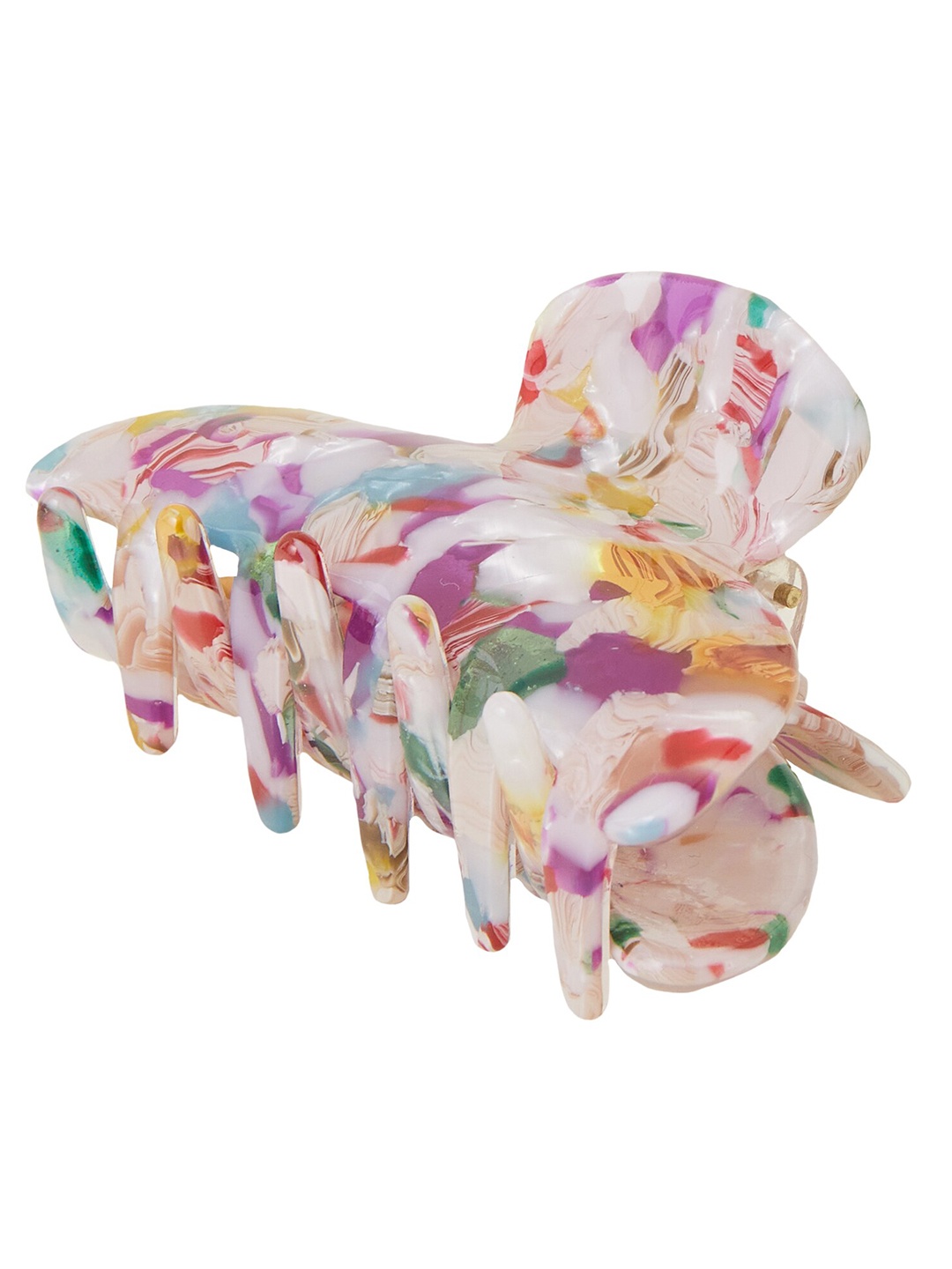 

Accessorize Printed Twisted Claw Clip, White