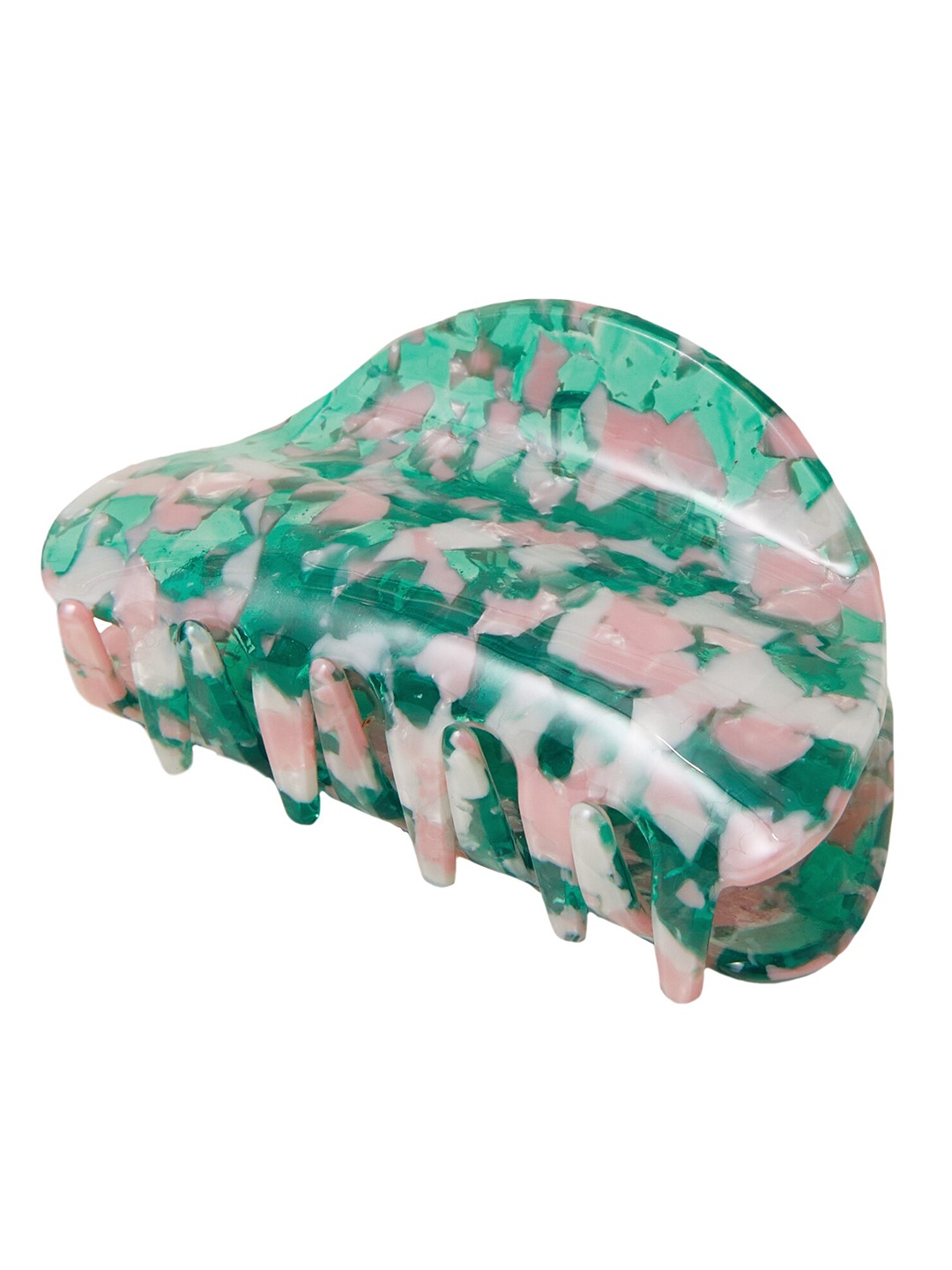 

Accessorize Resin Rounded Claw Clip, Green