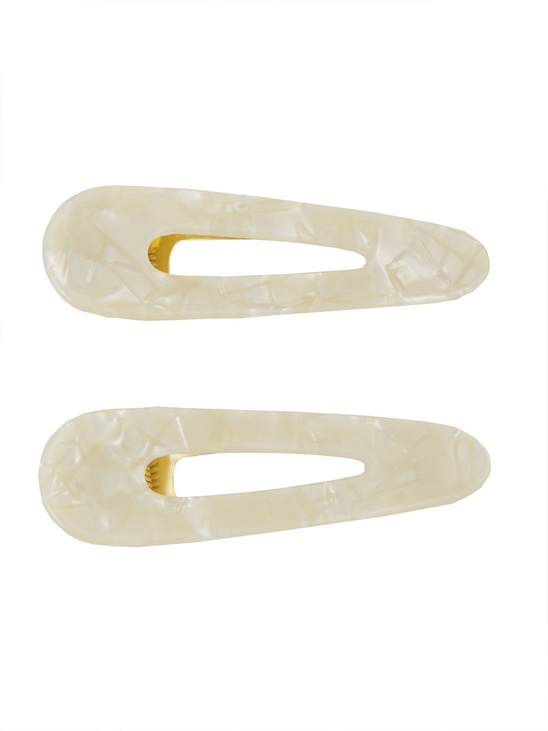 

Accessorize Women Set of 2 French Barrette, Off white