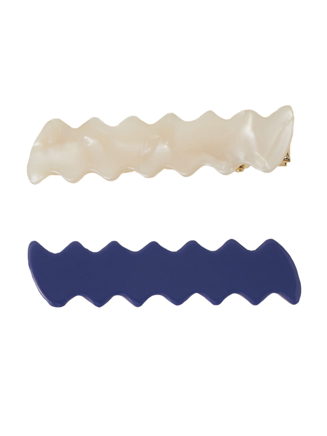 

Accessorize Women Set of 2 Alligator Hair Clip, Blue