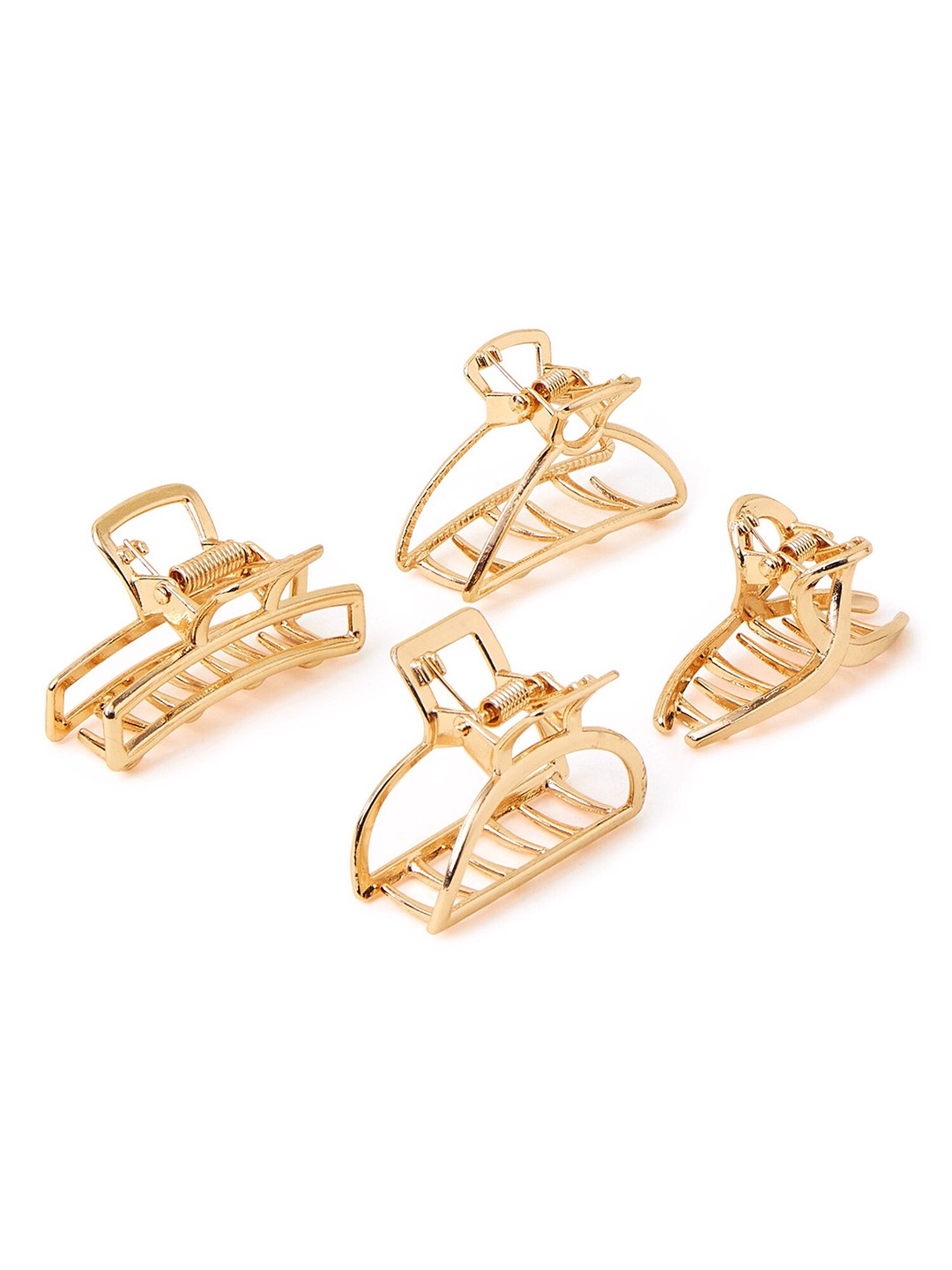 

Accessorize Women Set of 4 Claw Clip, Gold