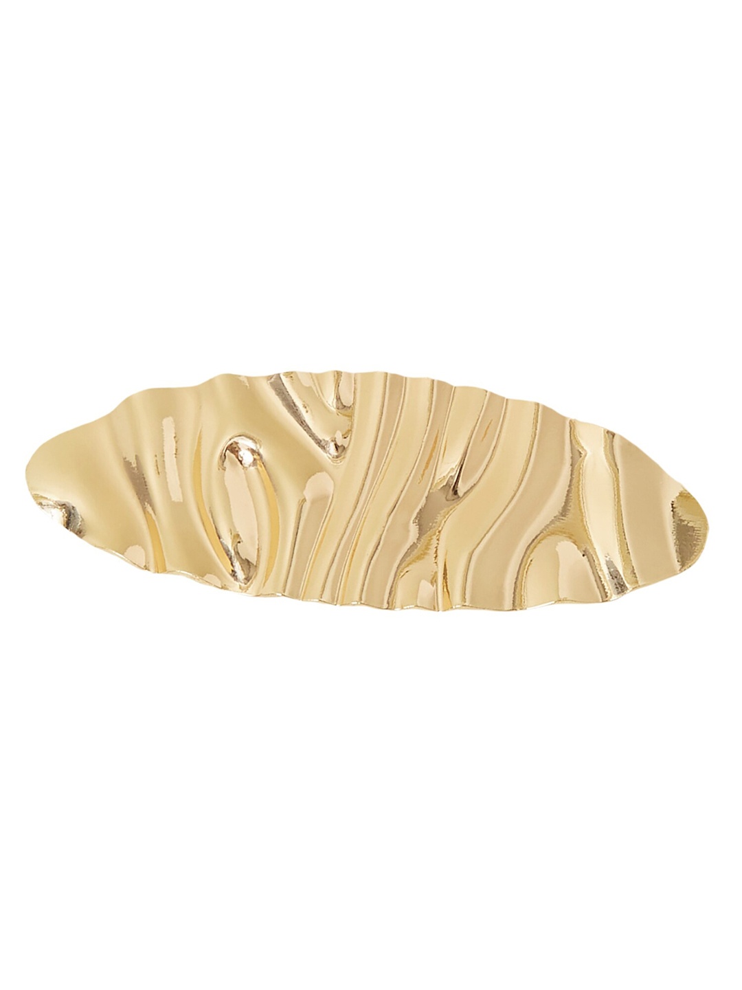 

Accessorize Gold Pleated Barrette Clip