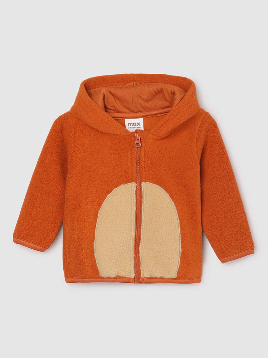 

max Boys Self Design Polyester Sweatshirt, Orange