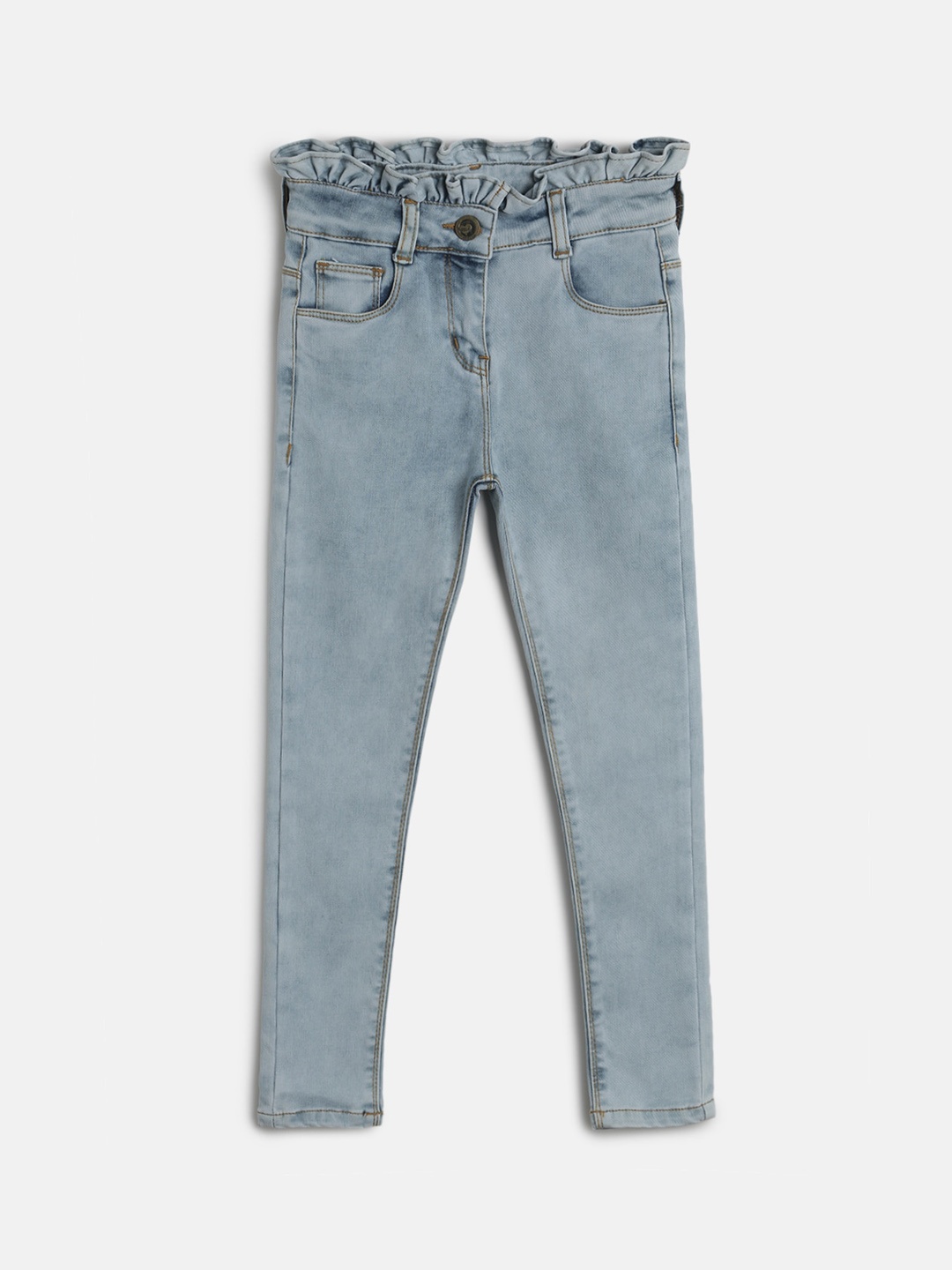 

TALES & STORIES Girls Stretchable Regular Fit Jeans, Blue