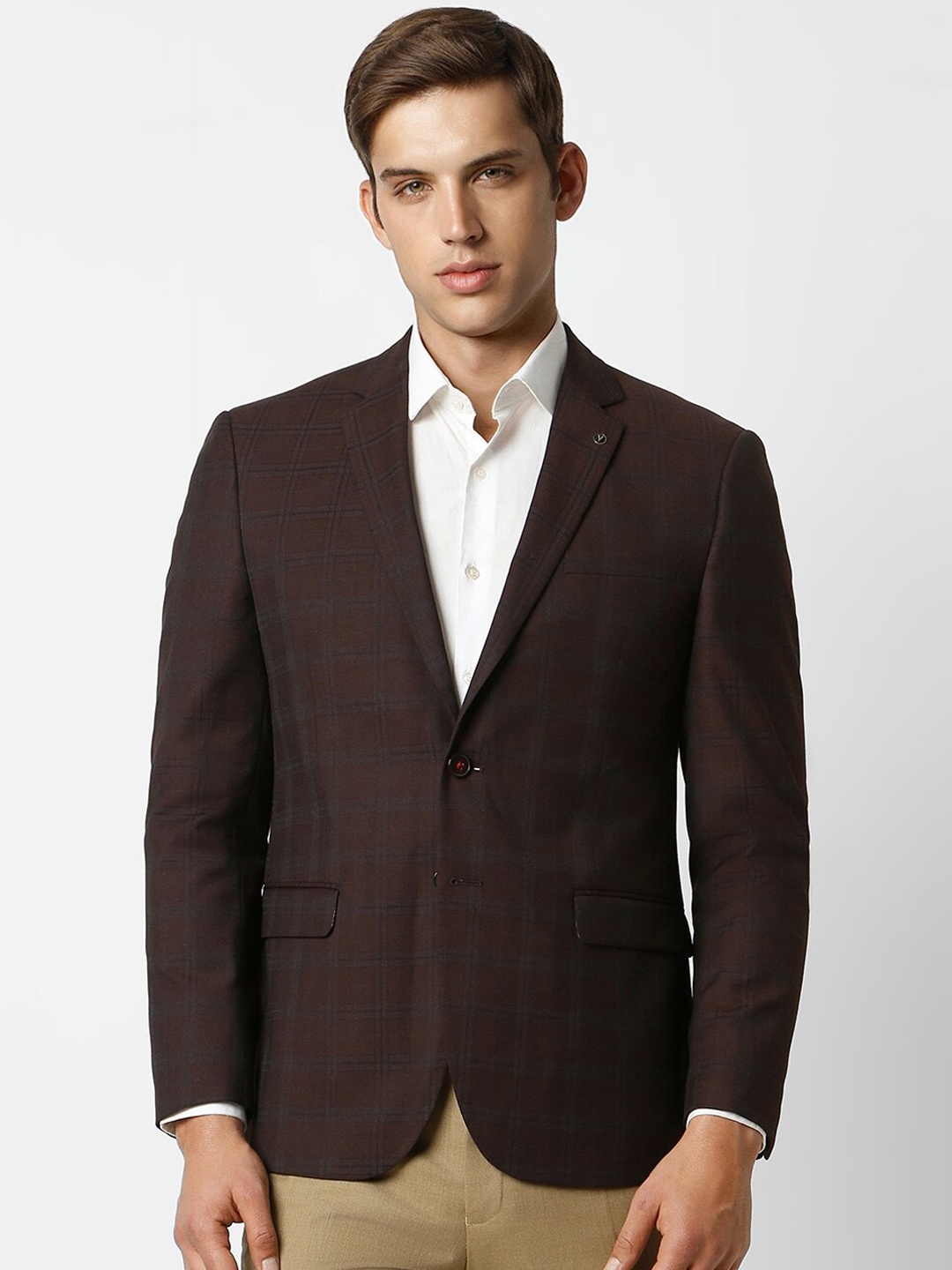 

Van Heusen Slim-Fit Single Breasted Formal Blazer, Brown