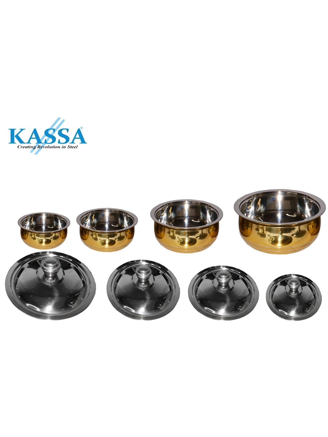 

KASSA Yellow Stainless Steel Dishwasher Safe Core