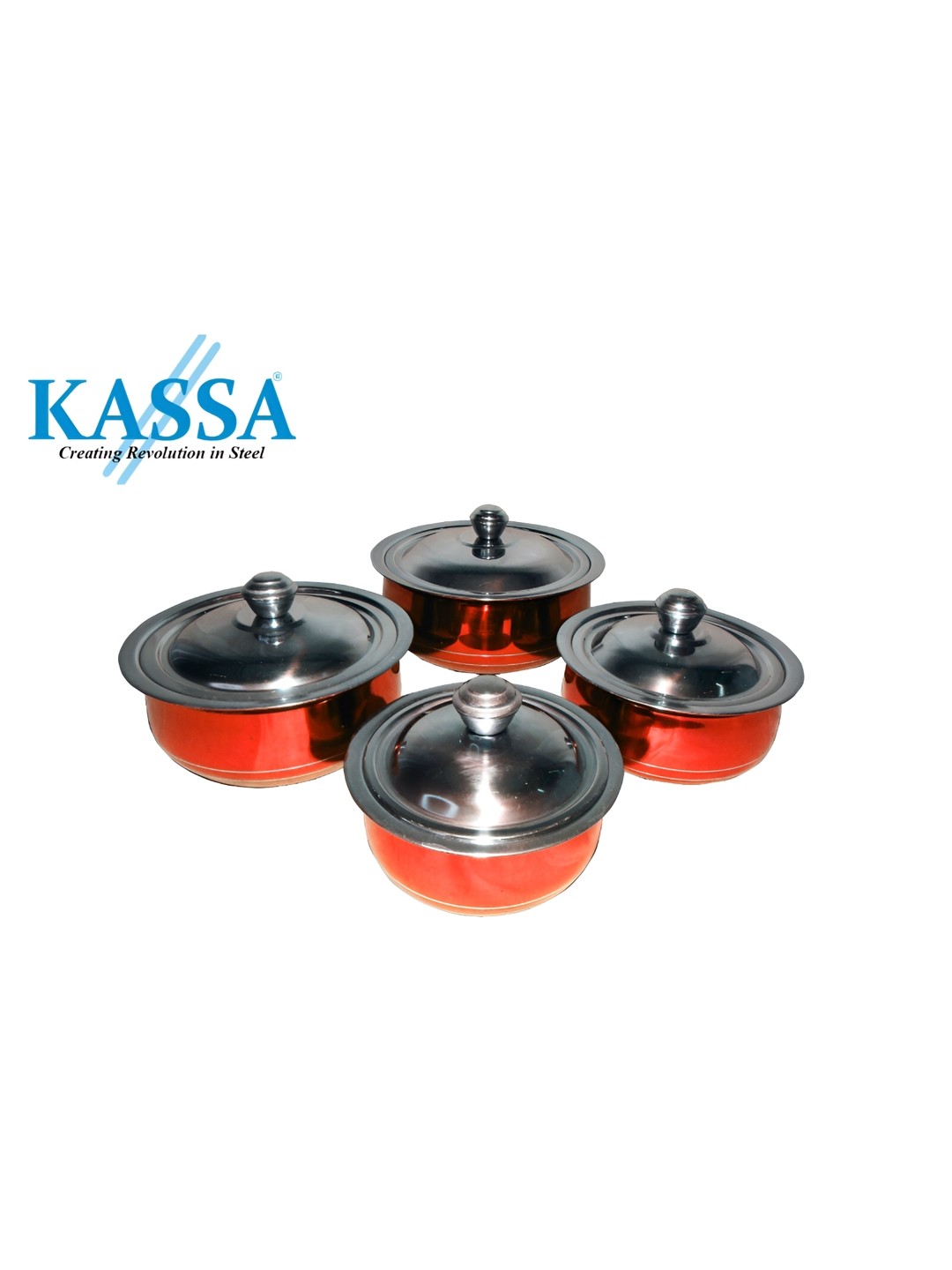 

KASSA Red Stainless Steel Dishwasher Safe Core