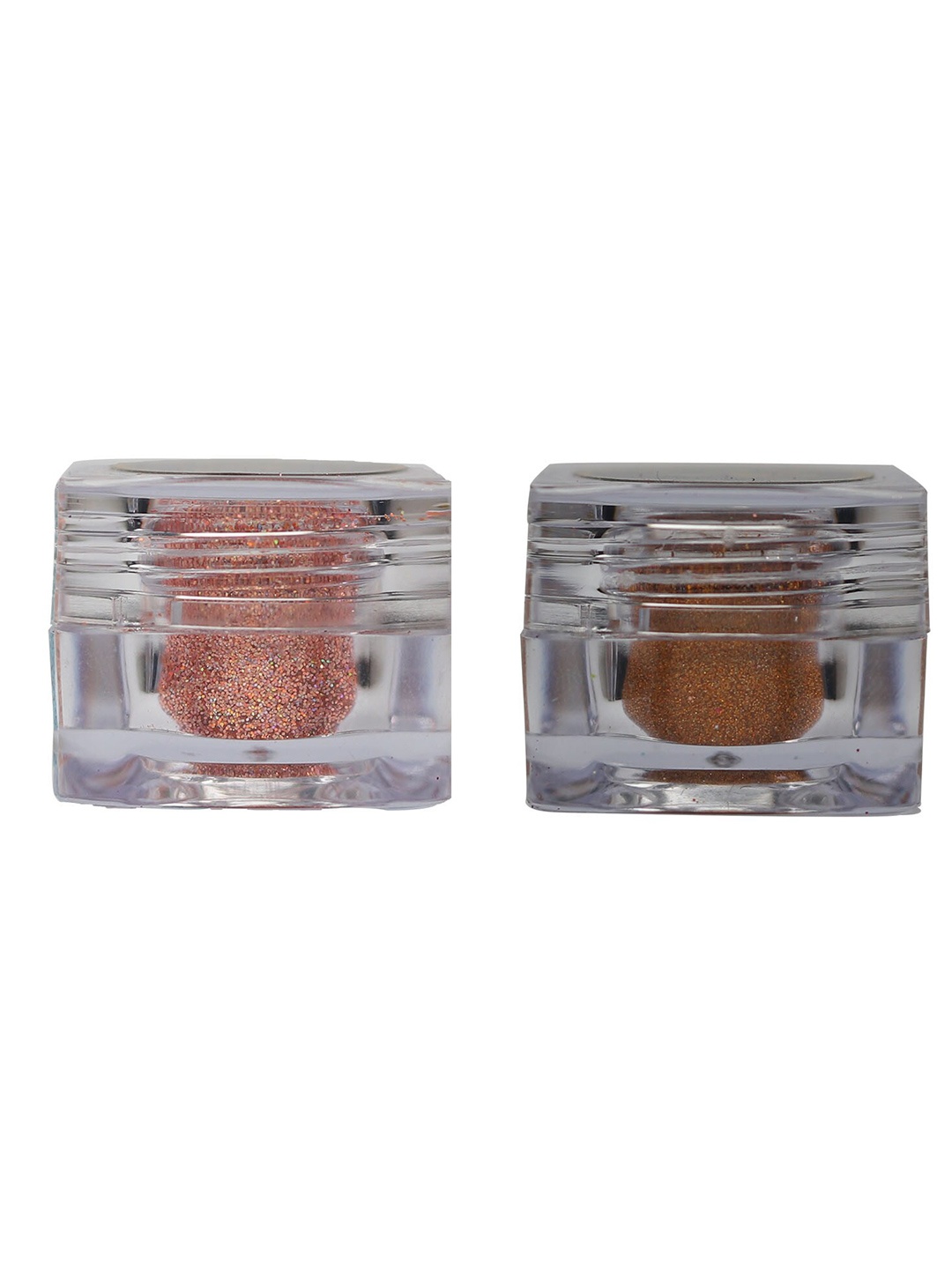 

Veoni BELLE Set of 2 Holographic Power Shimmer Illuminator Eyeshadow - Peach & Orange, Brown