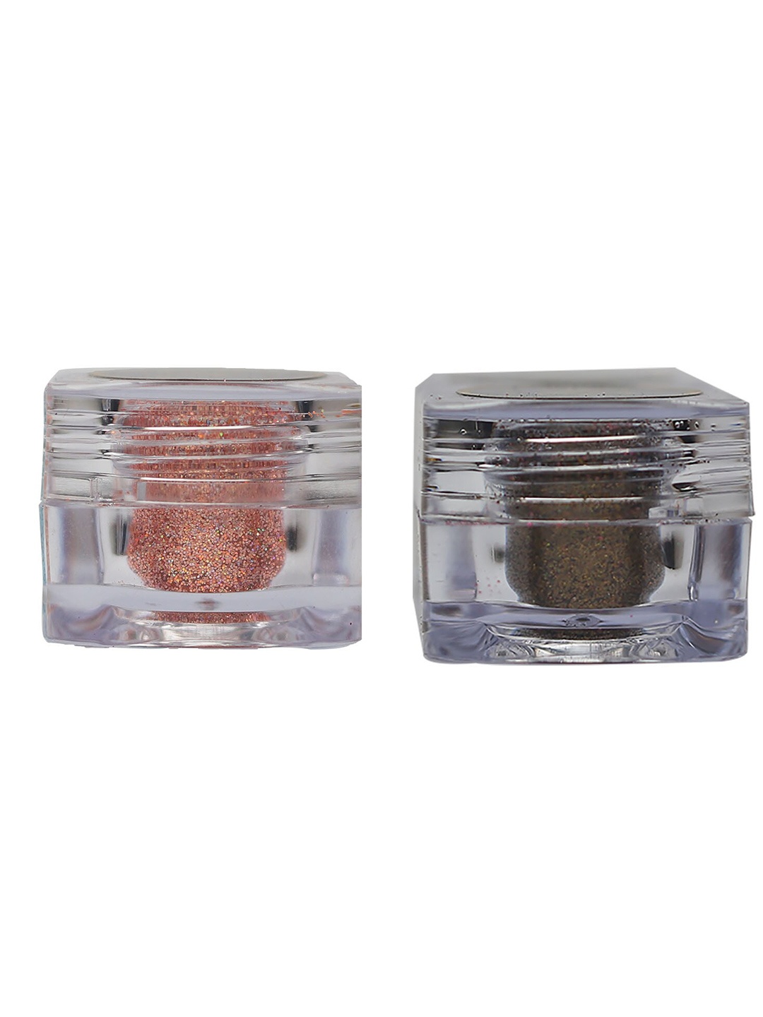 

Veoni BELLE Holographic HD 2-Pcs Glitter Eyeshadow - 5g Each - Peach & Antique Gold, Multi