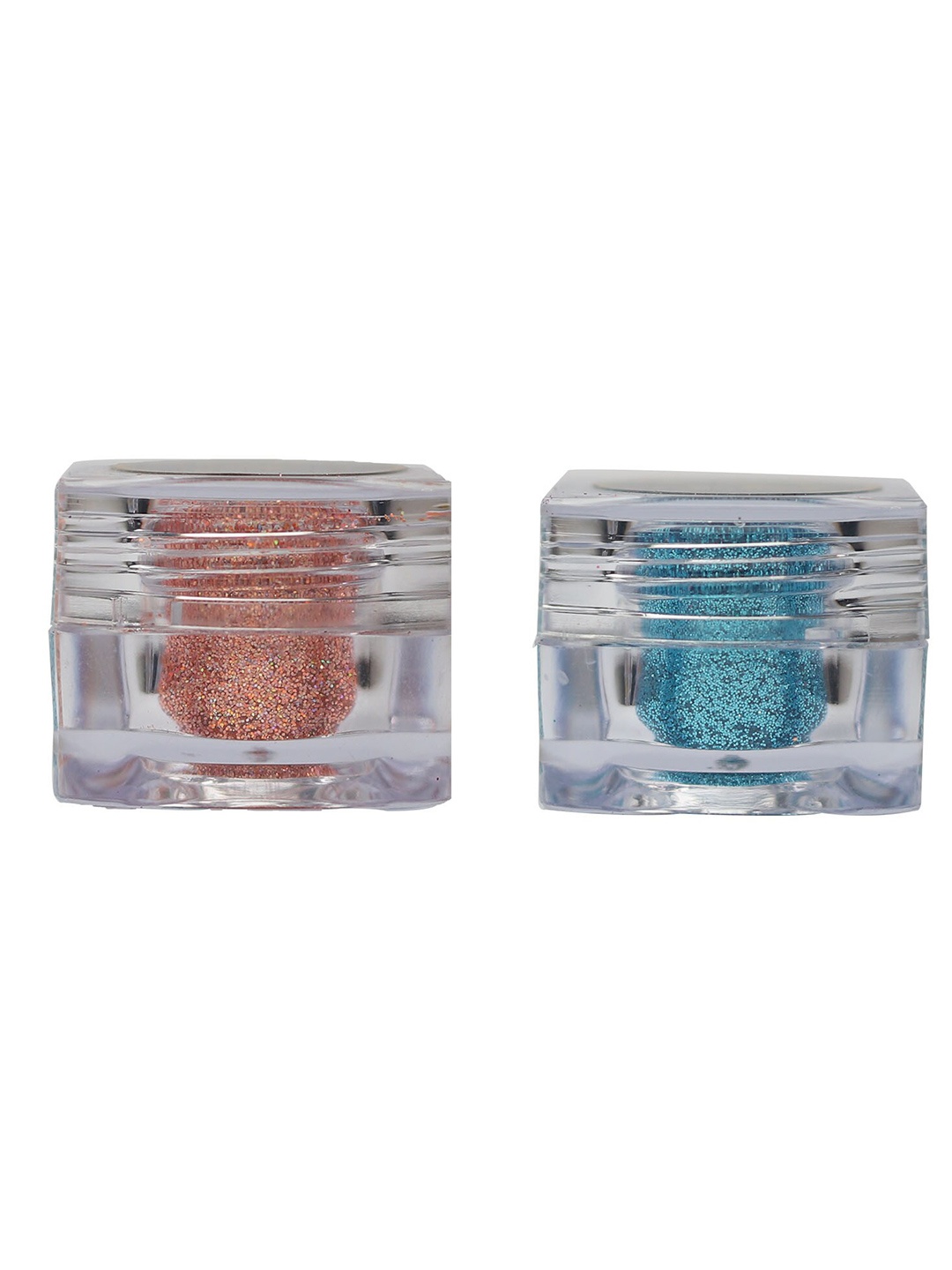 

Veoni BELLE Set of 2 HD Holographic Glitter Eyeshadow 5 g each - Peach & Turquoise Blue, Orange