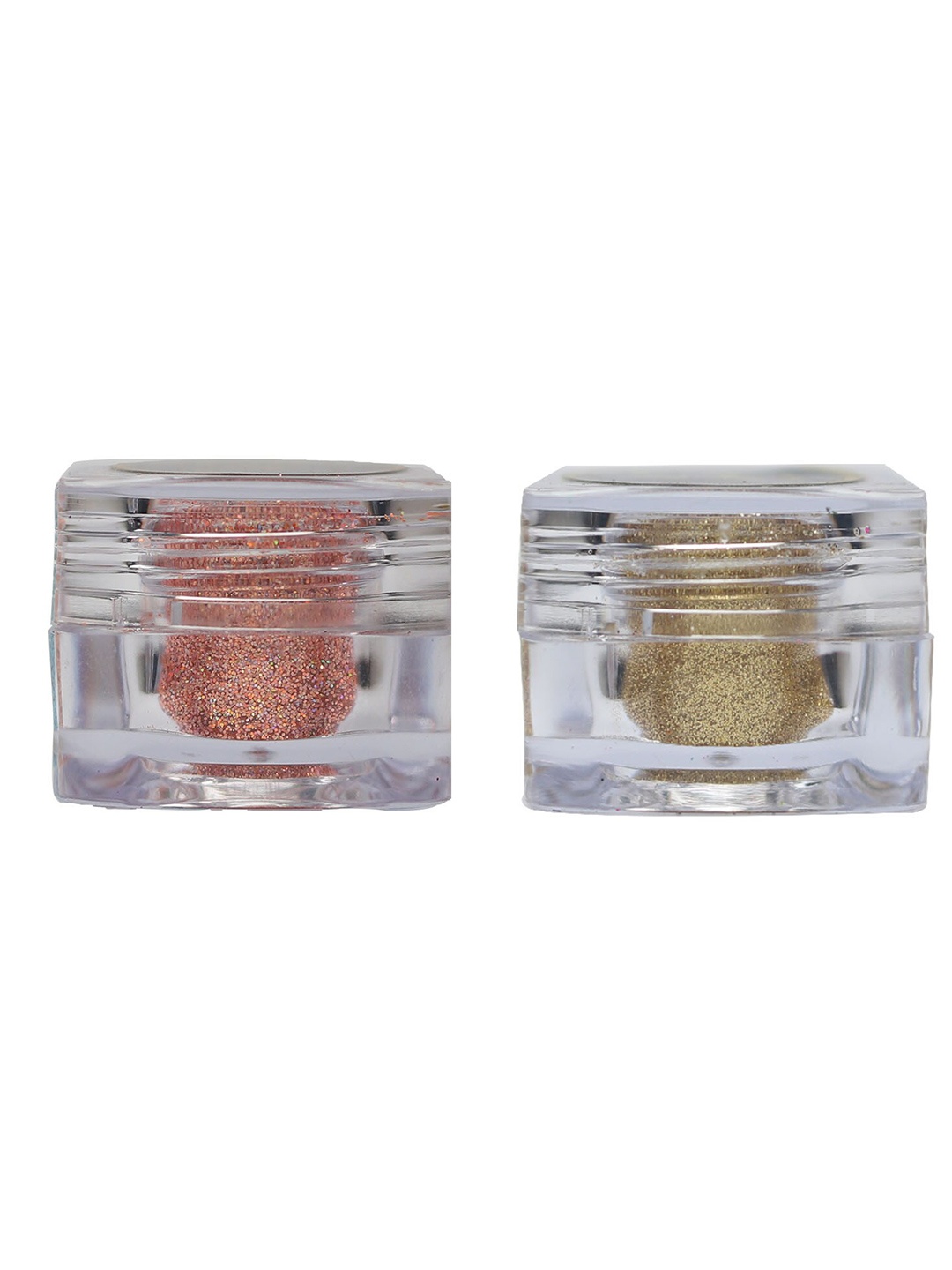 

Veoni BELLE Holographic Set Of 2 HD Glitter Eyeshadow-5g Each-Peach 11-Pure Gold 15