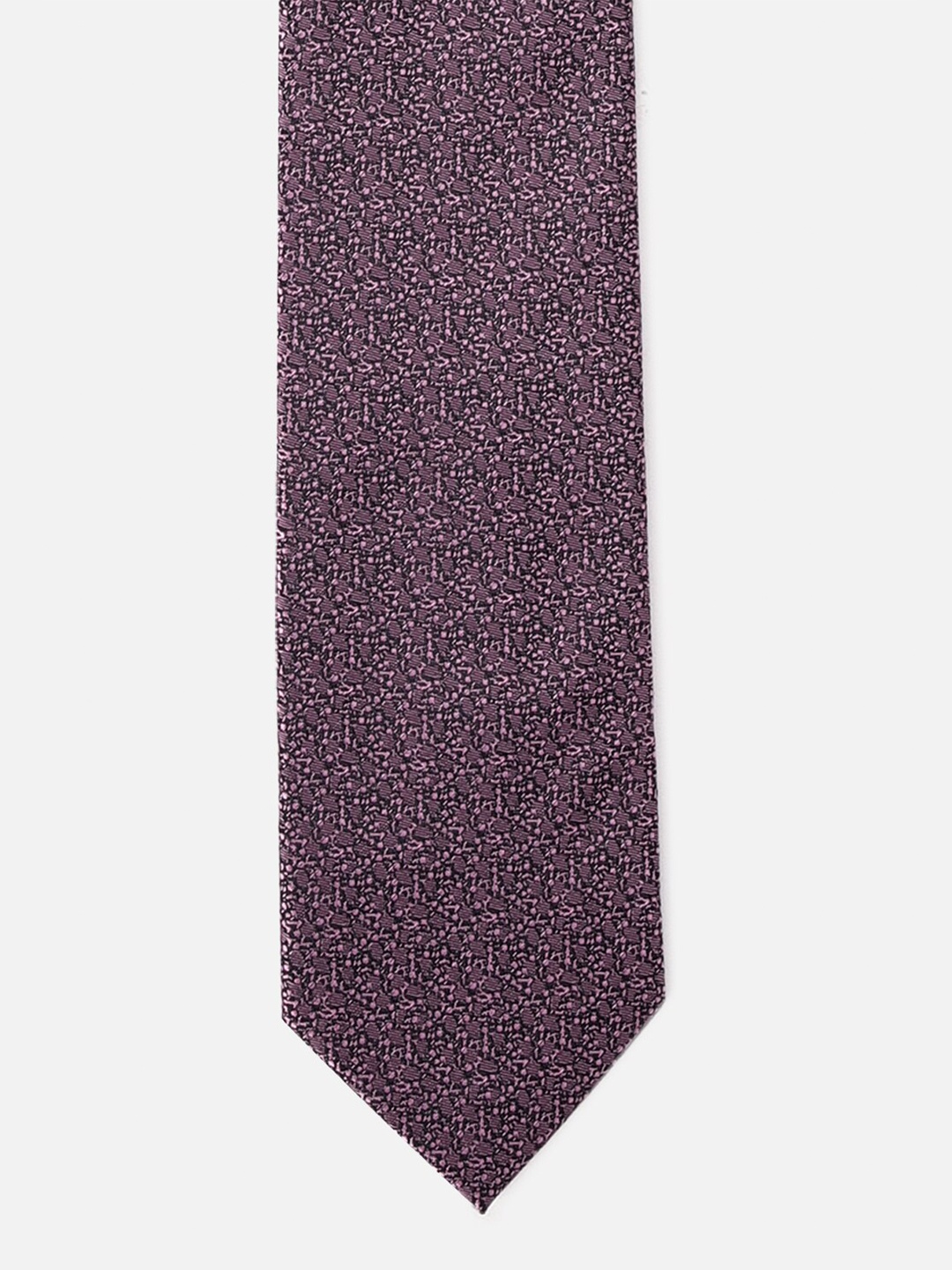 

Louis Philippe Men Woven Design Broad Tie, Purple