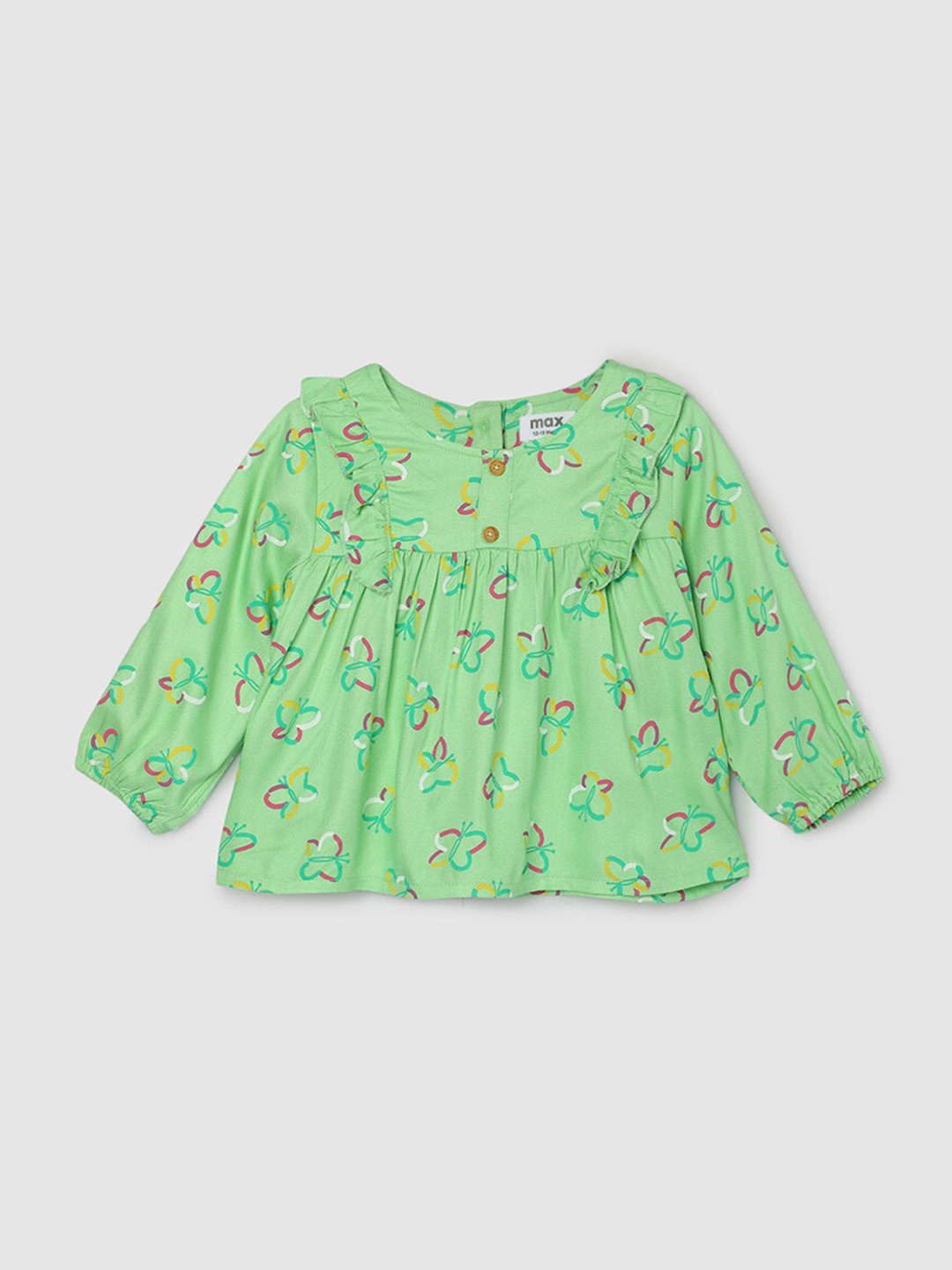 

max Print Cotton Top, Green