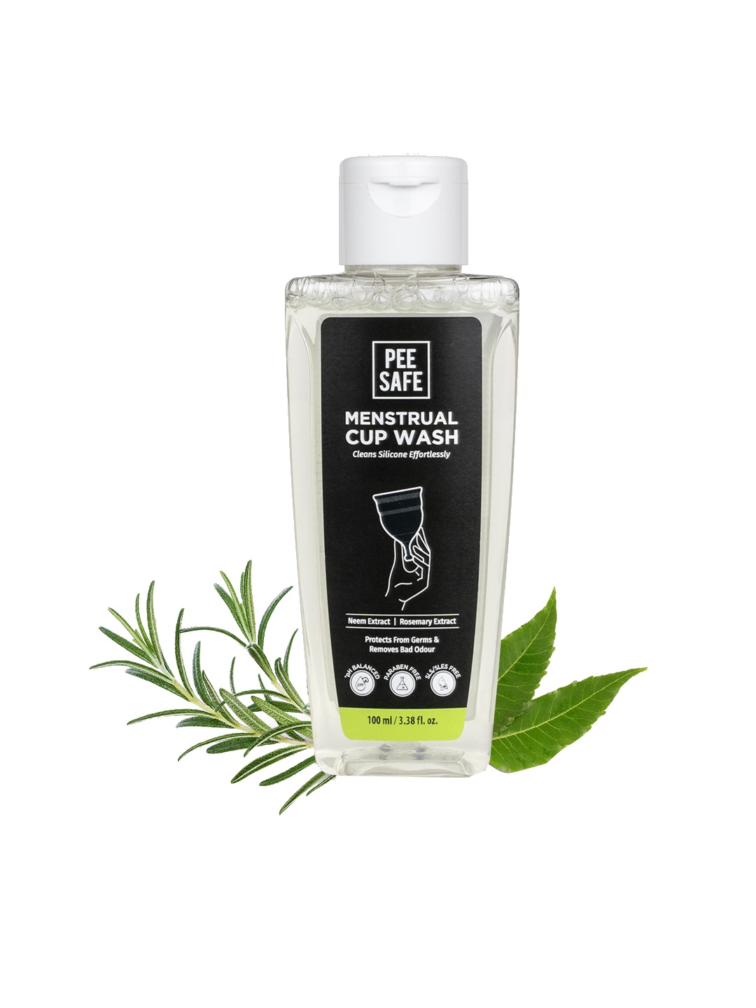 

PEESAFE Menstrual Cup Wash With Neem - 100ml, Transparent