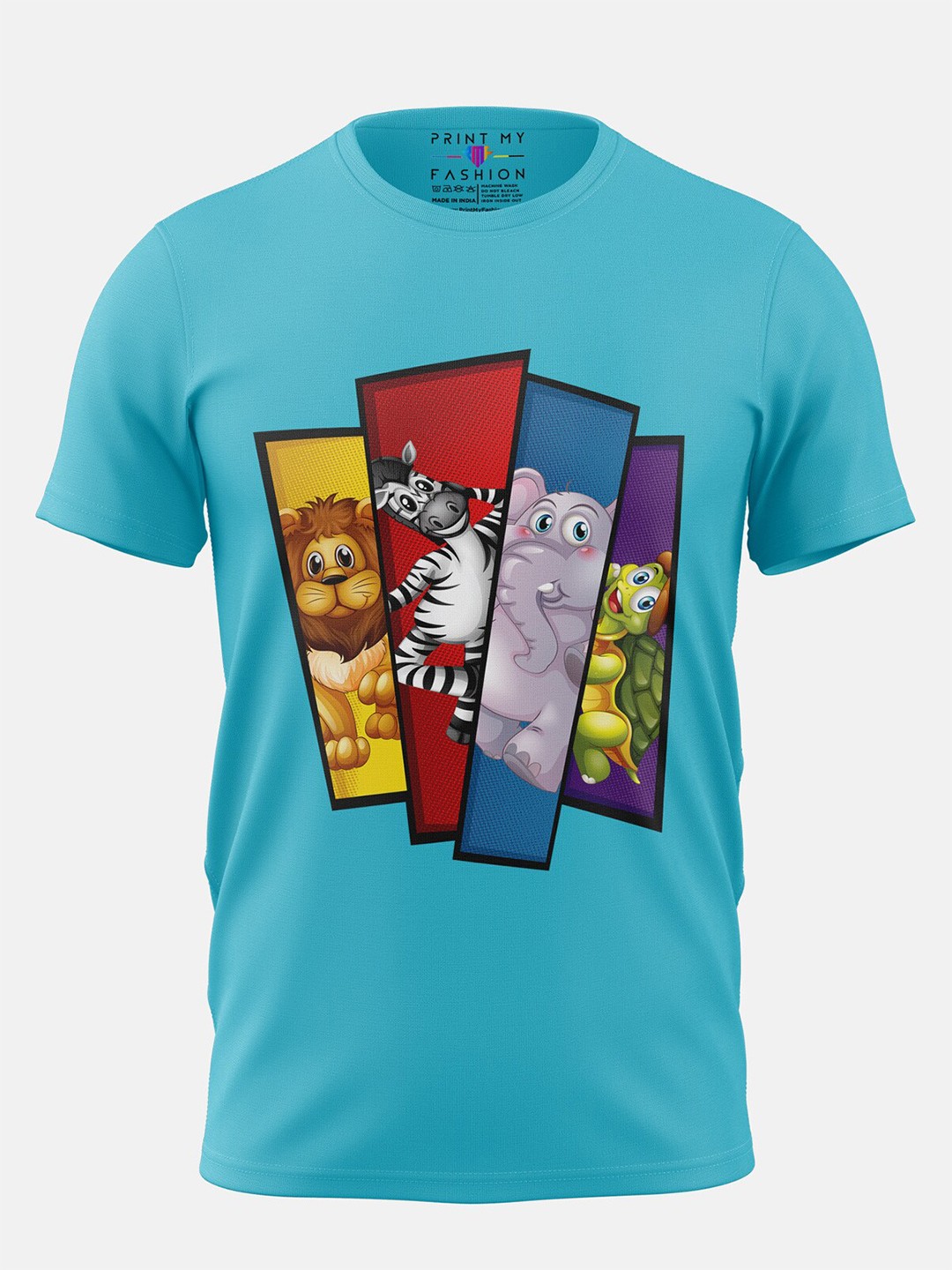 

Print My Fashion Boys Graphic Printed Cotton T-shirt, Blue
