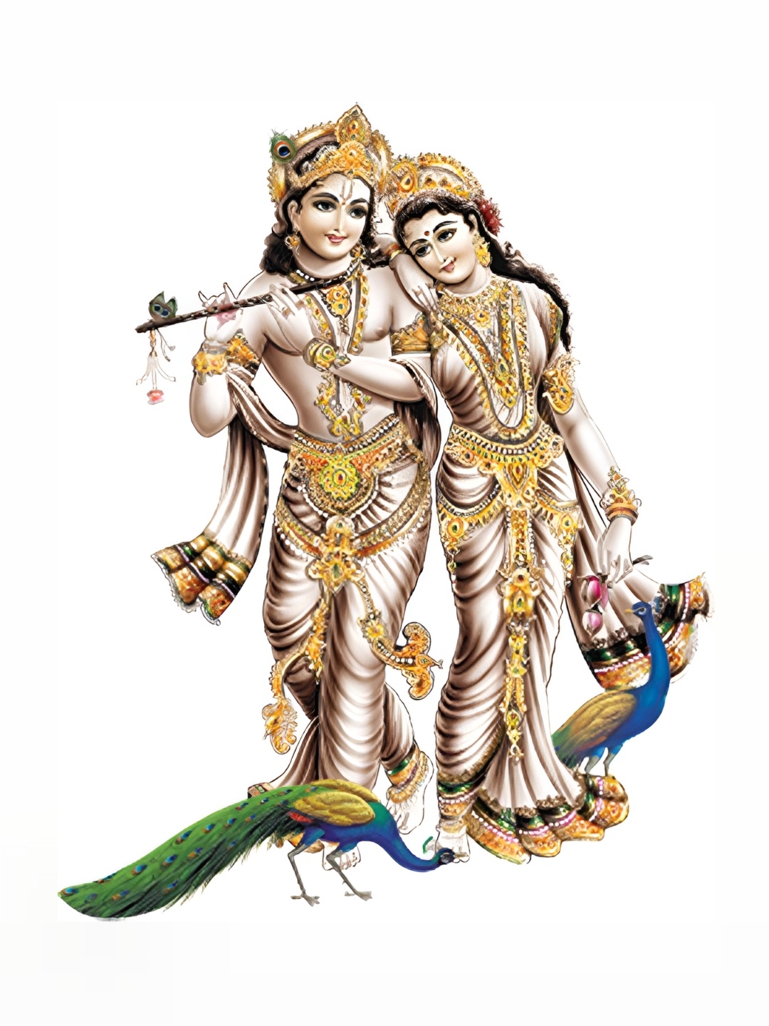 

Aquire Beige & Green Murli Wale Krishna Radha Printed Self-Adhesive Stickers