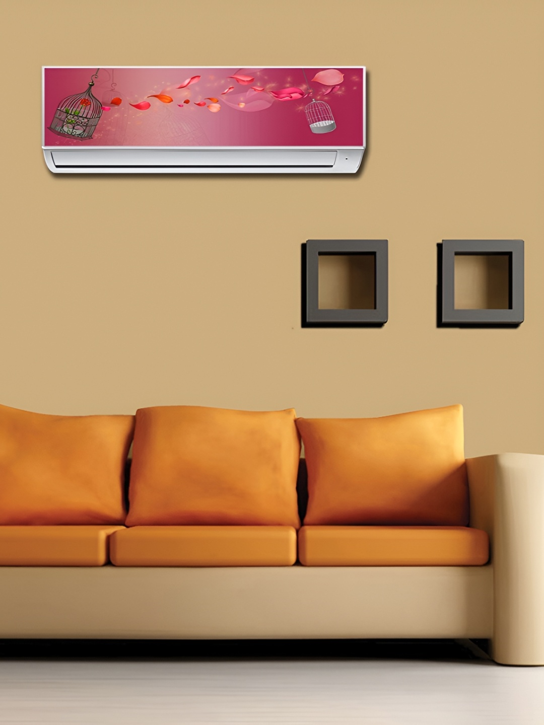 

Aquire RANGOLI Pink Floral AC Stickers