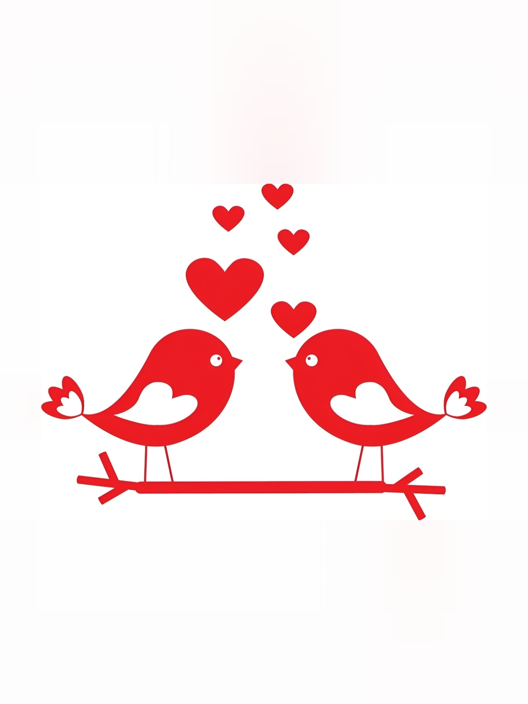 

Aquire Red Birds Printed Self-Adhesive Wall Sticker